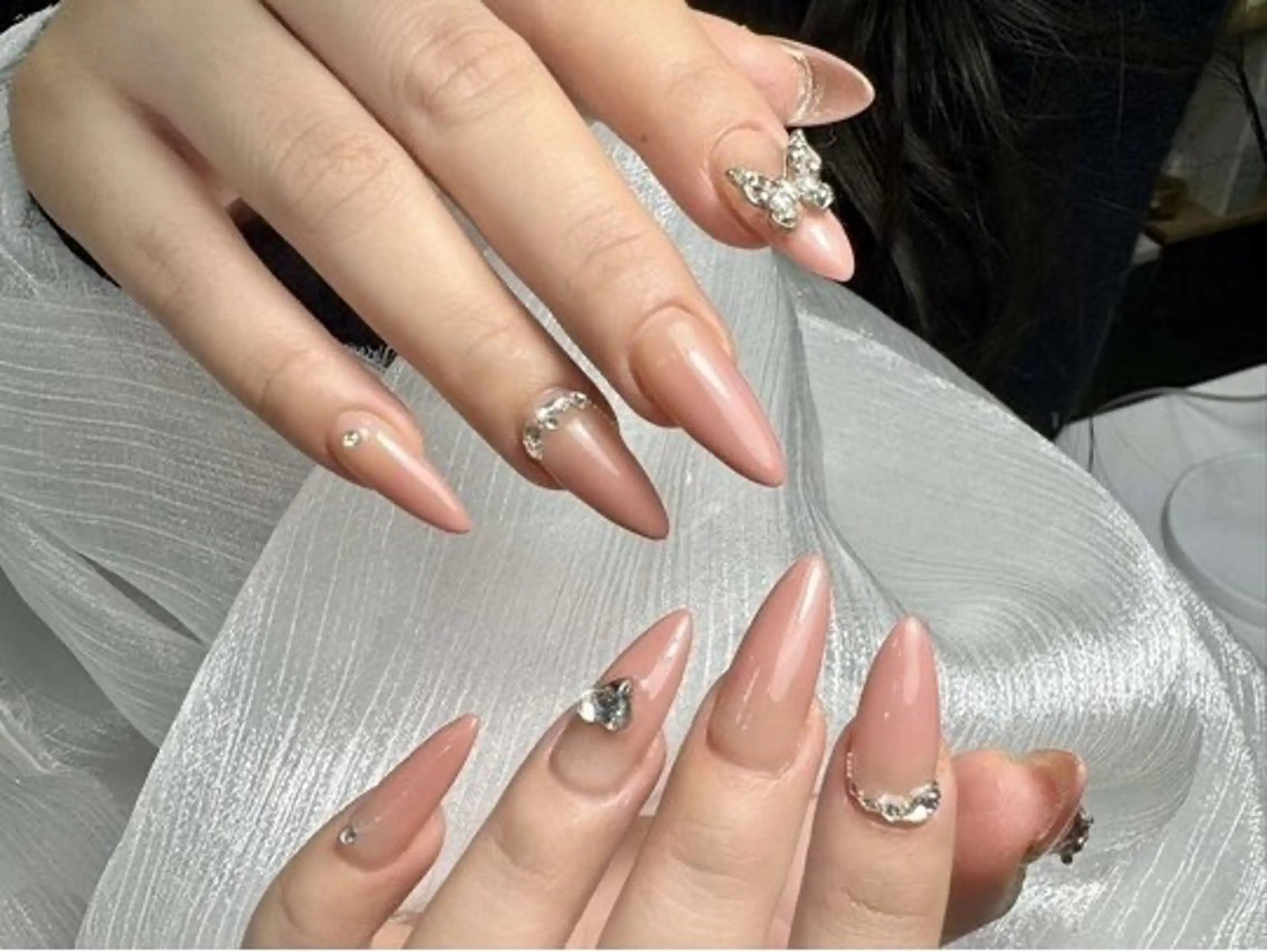 ネイル アートネイル 成人式 ジェルネイル ニュアンスネイル ネイルチップ Kora Nailのネイルデザイン