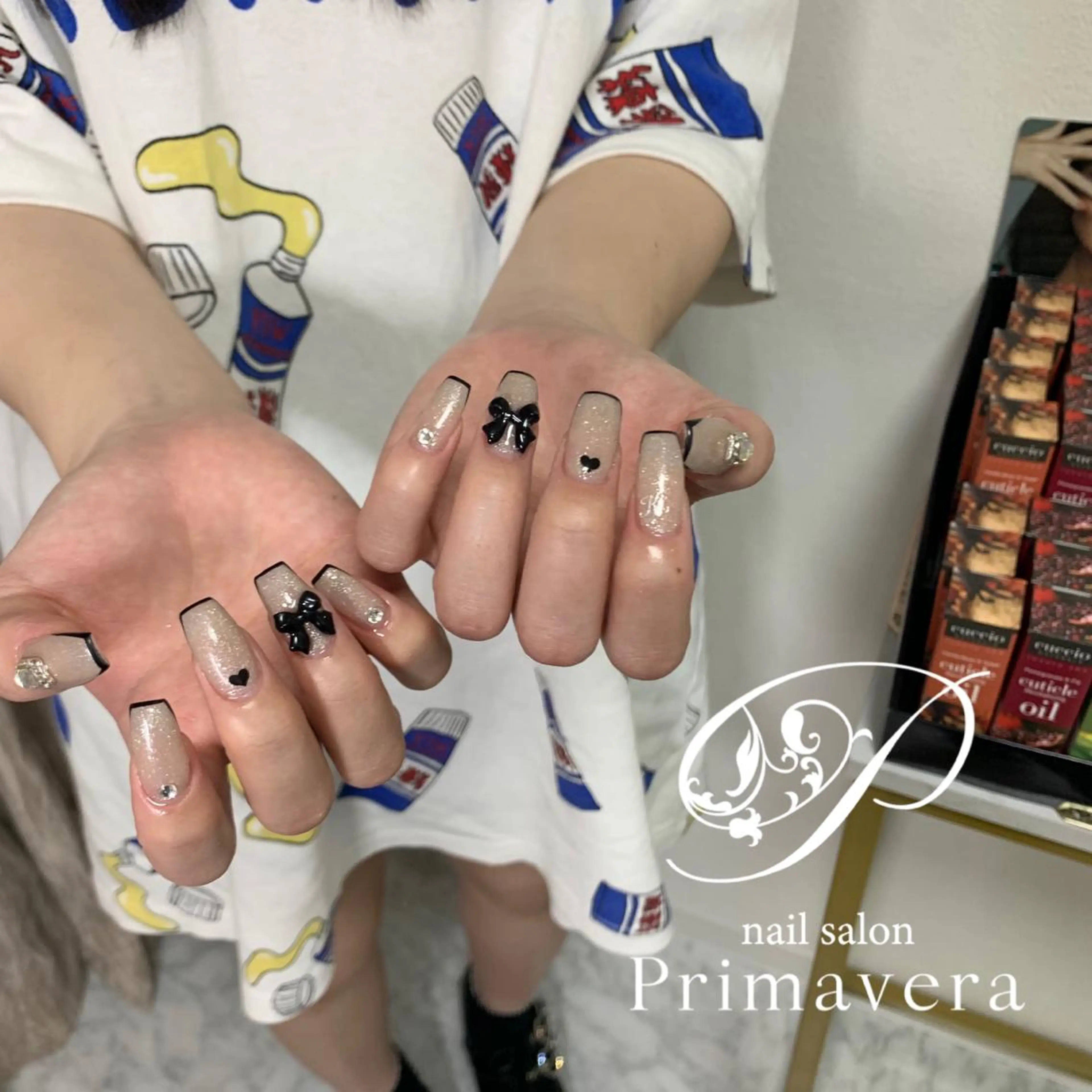 ネイル ハンドネイル primavera ワンホン系/ちゅるんのネイルデザイン