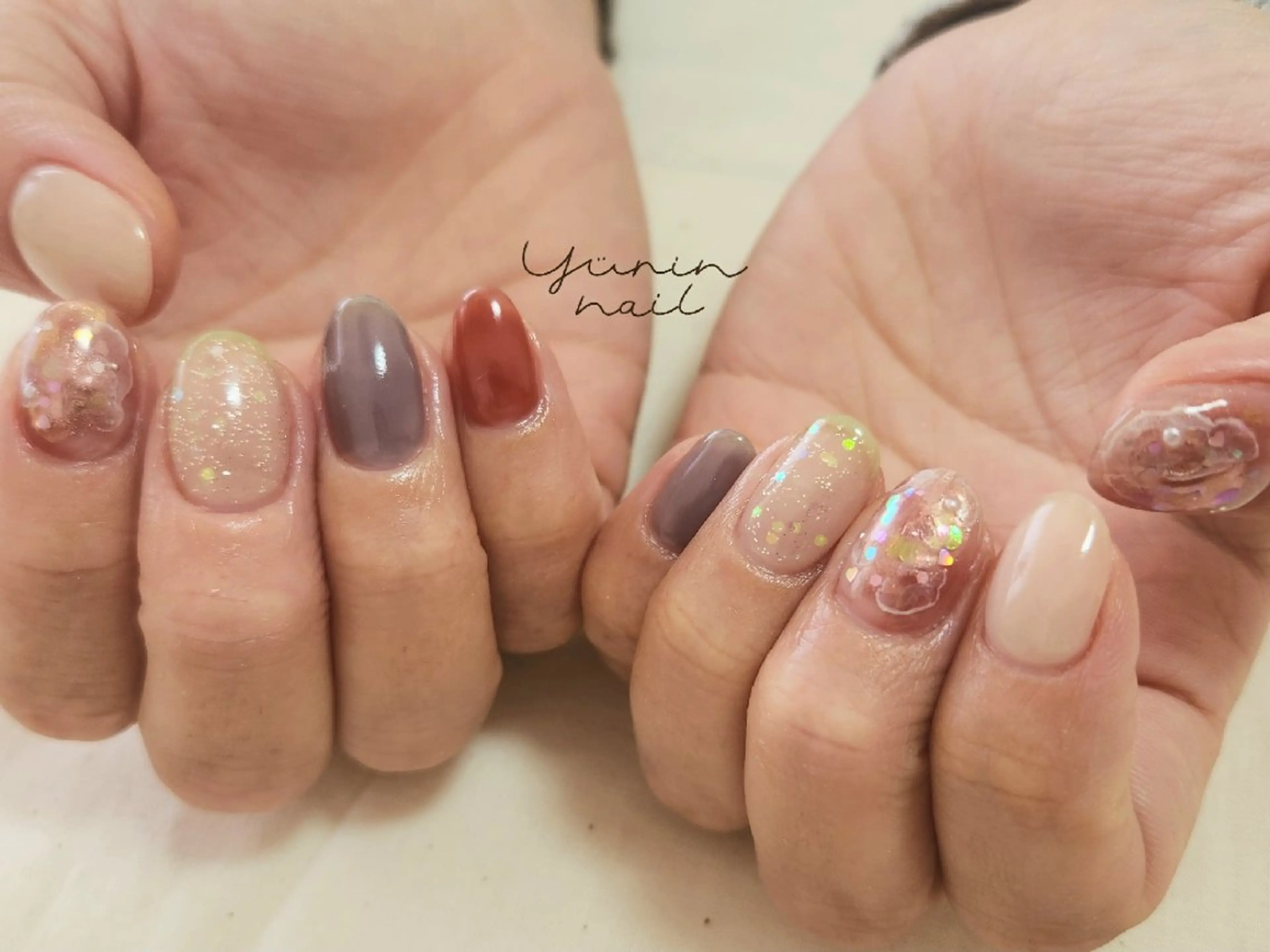 ネイル ニュアンスネイル ハンドネイル ショートネイル専門 yurin nailのネイルデザイン