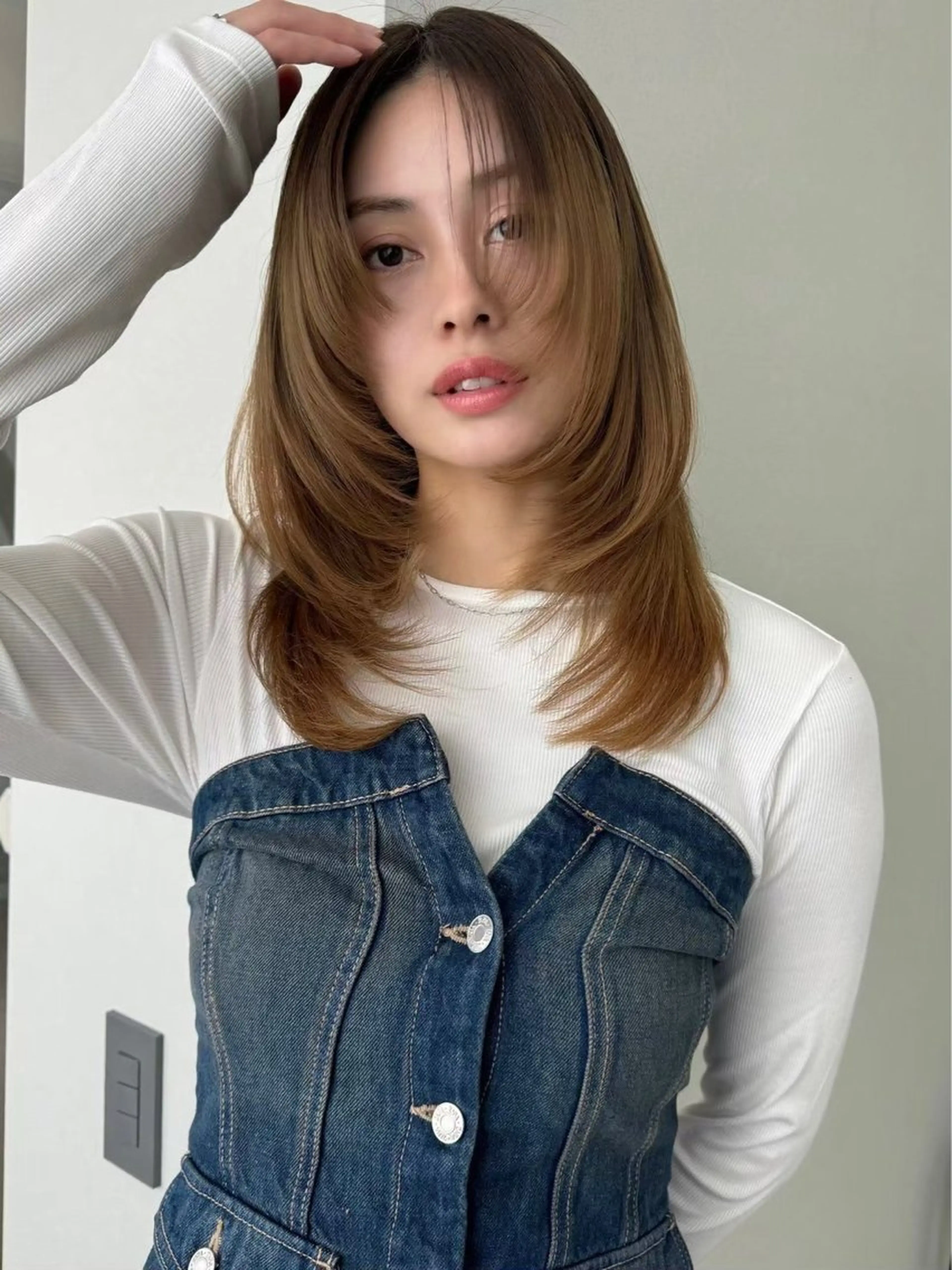 ミディアム SOYON 岡山店所属・SOYON岡山/ 店長/NAOKIのヘアスタイル