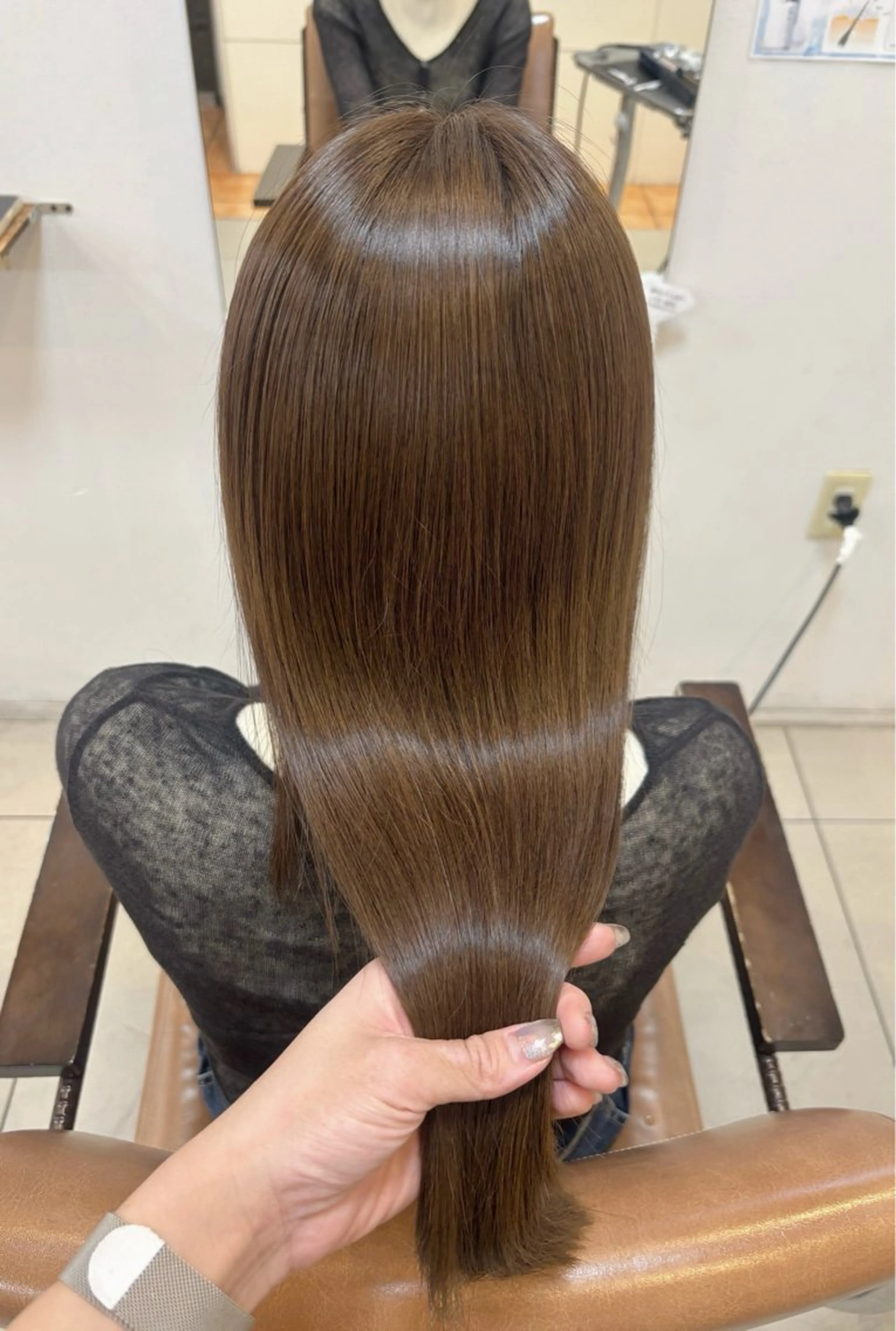 セミロング カラー アッシュ ベージュカラー 髪質改善 トリートメント カット ヘアカラー 頭皮×髪質改善 ミディアム🔹中村のヘアスタイル