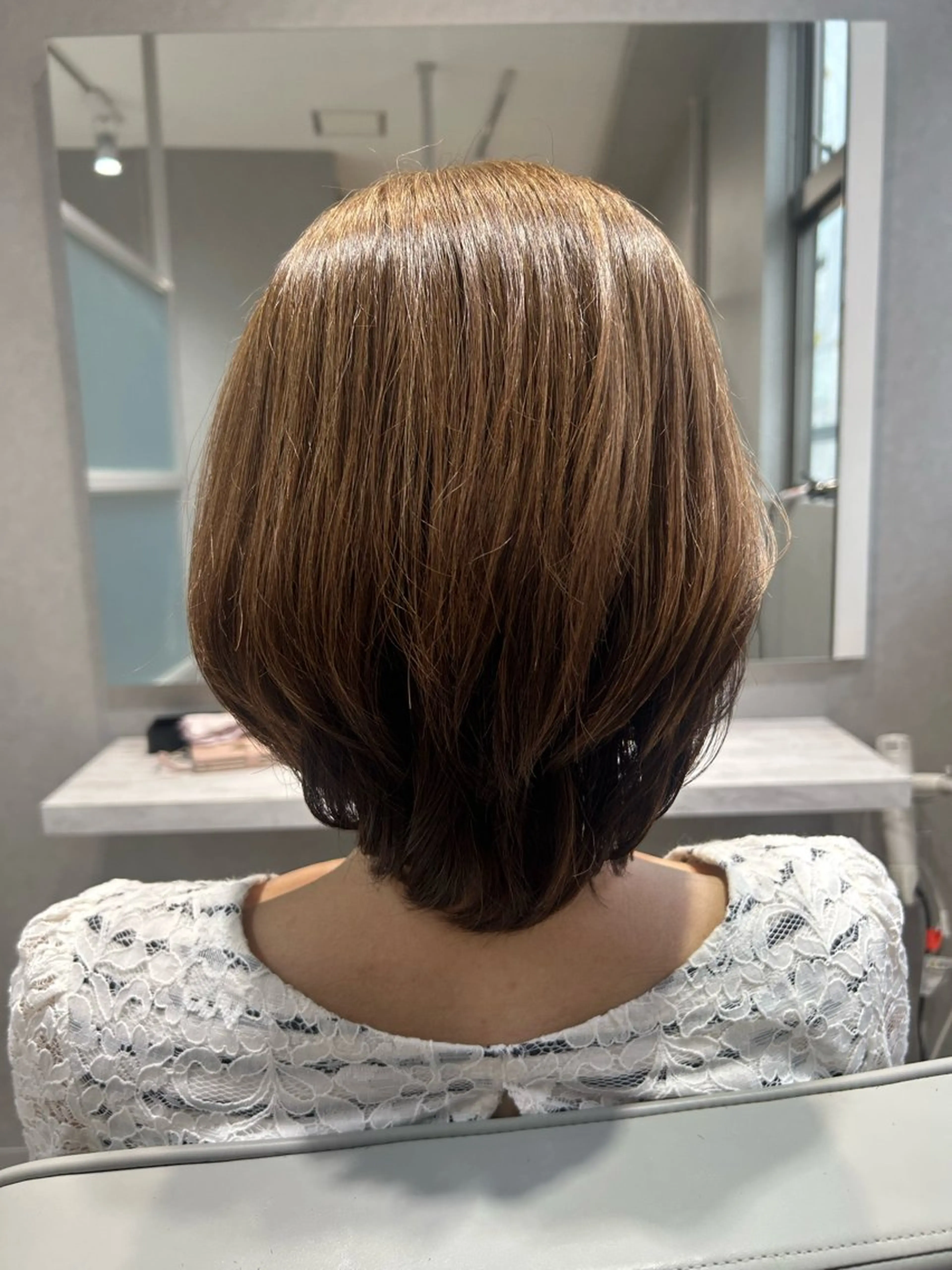 ミディアム カラー 髪質改善✨似合わせ カット✂️加藤真紀のヘアスタイル