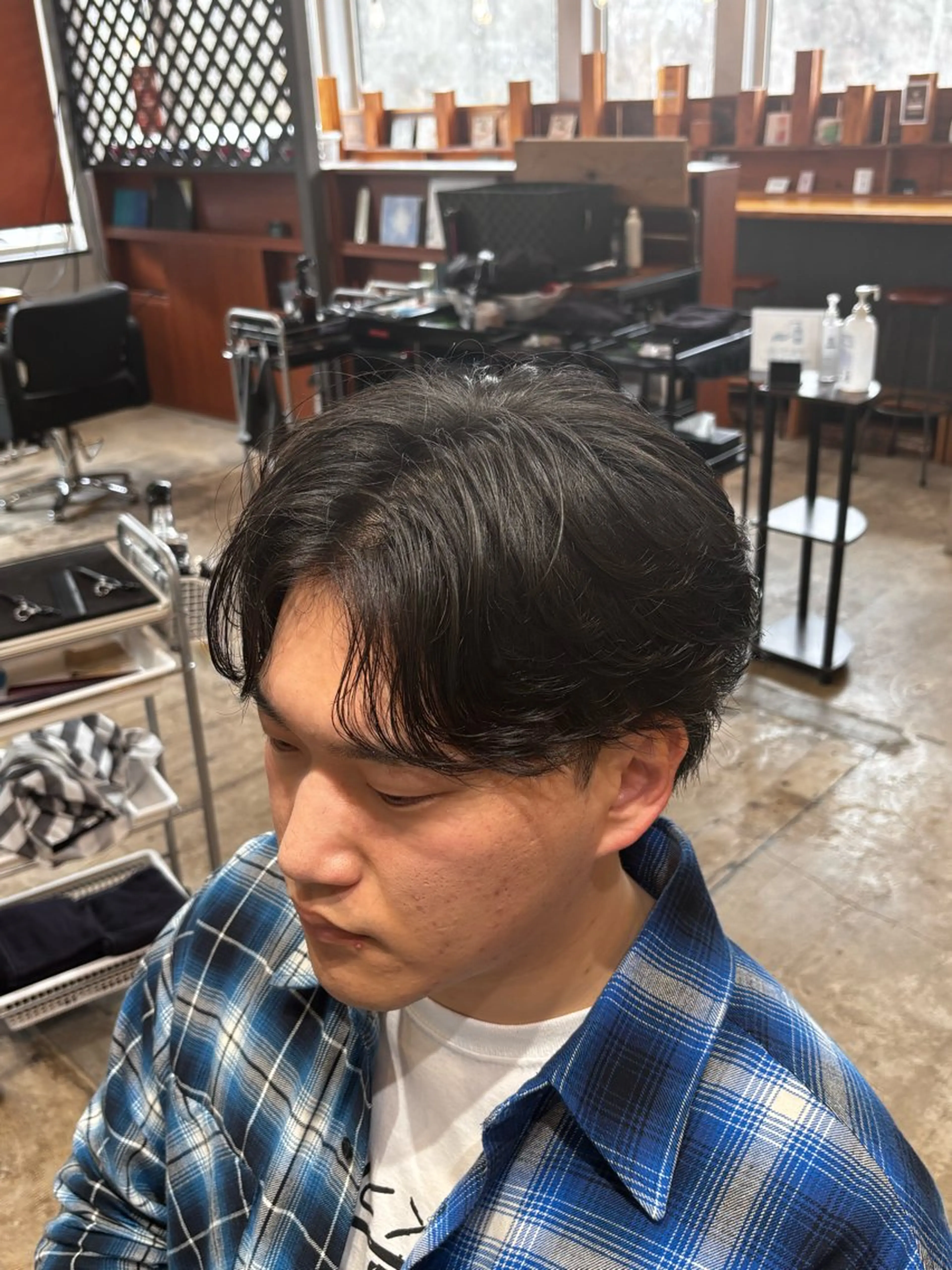 メンズ センターパート JETBLACK936所属・【JETBLACK】 HAYATOのヘアスタイル