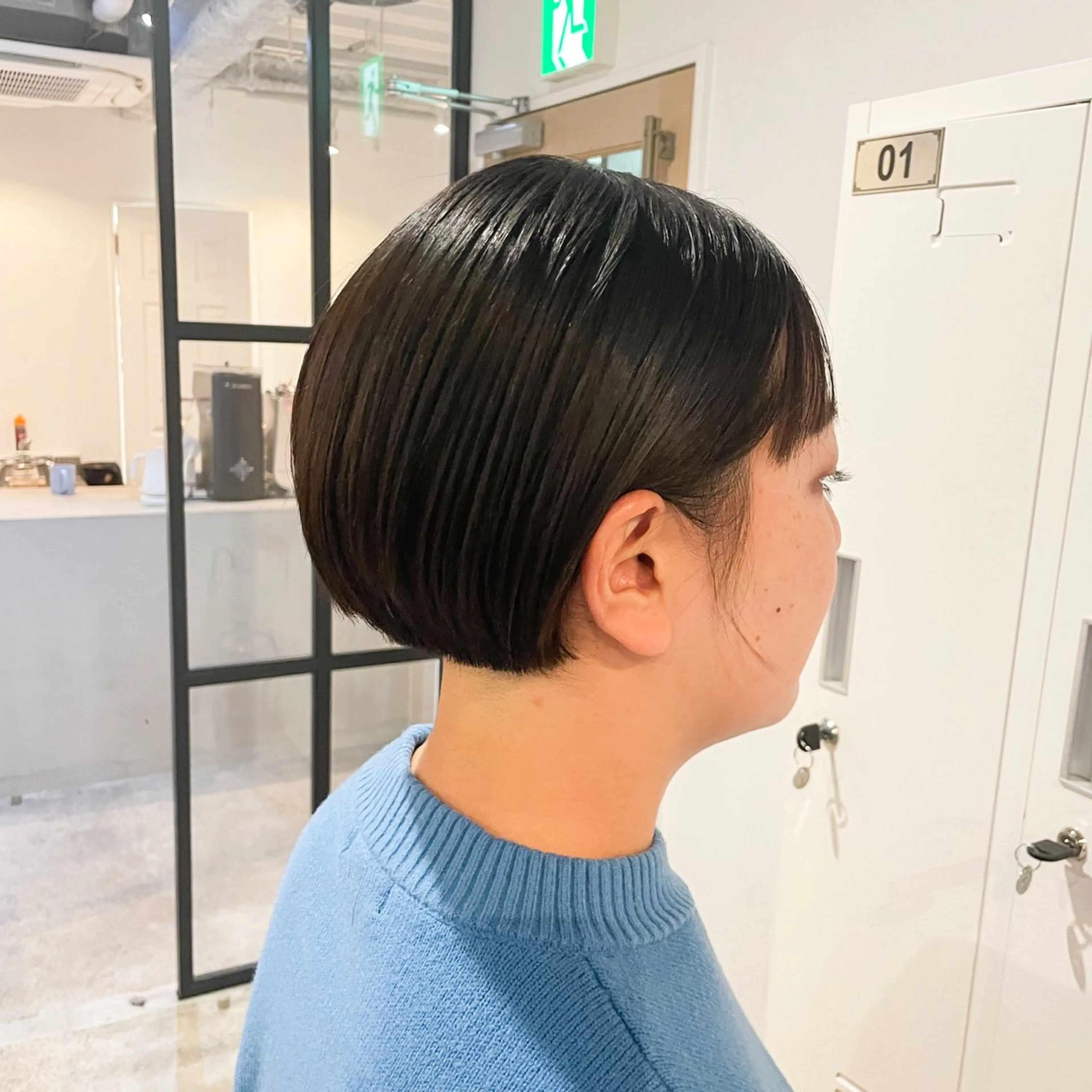 ショート カラー ショートボブ 丸みショート ボブ 伸ばしかけ ショートヘア カット ヘアカラー トリートメント Takuma Suzuki中目黒のヘアスタイル