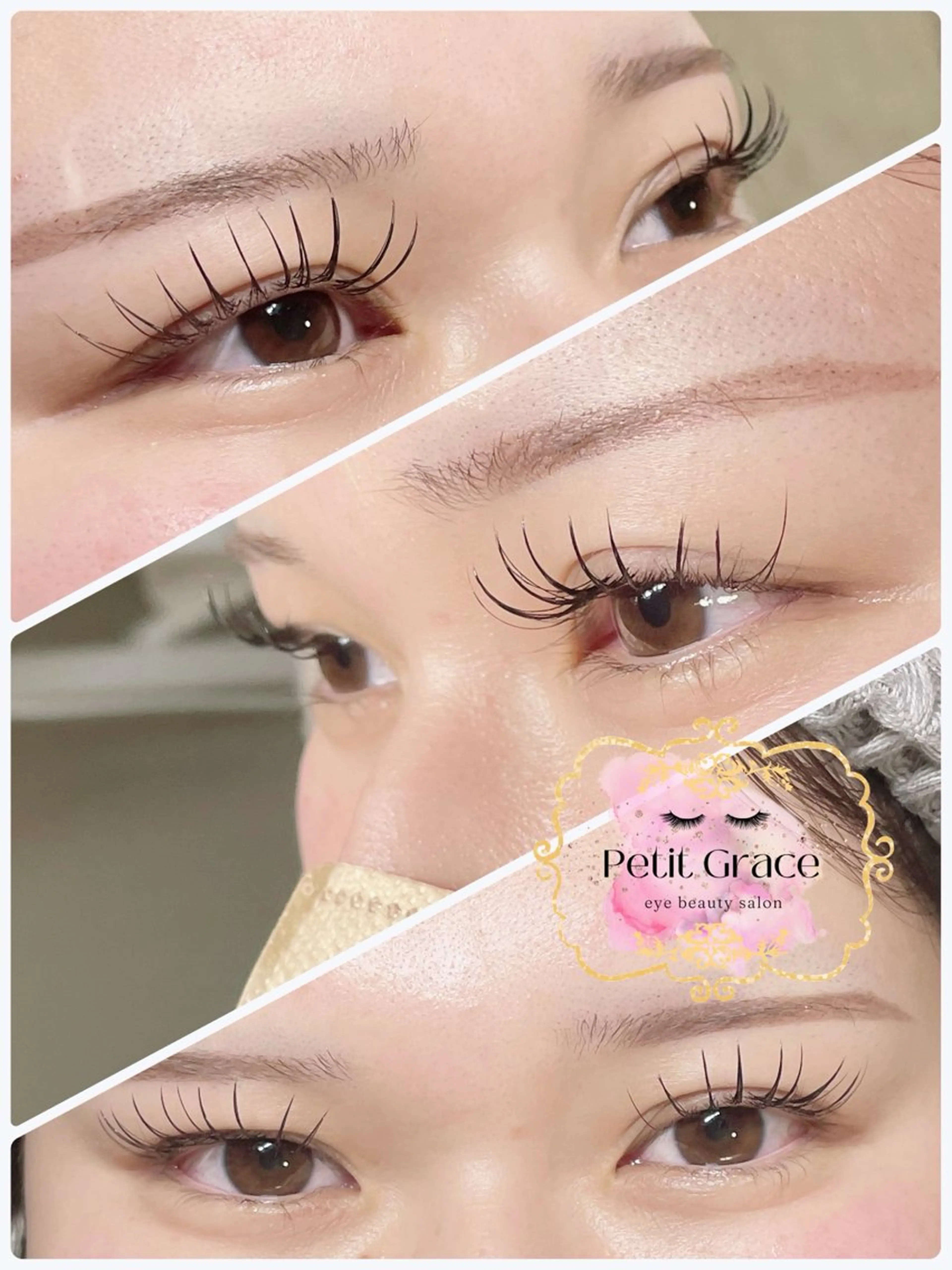 マツエク・マツパ フラットラッシュ Petit graceのマツエク・マツパデザイン