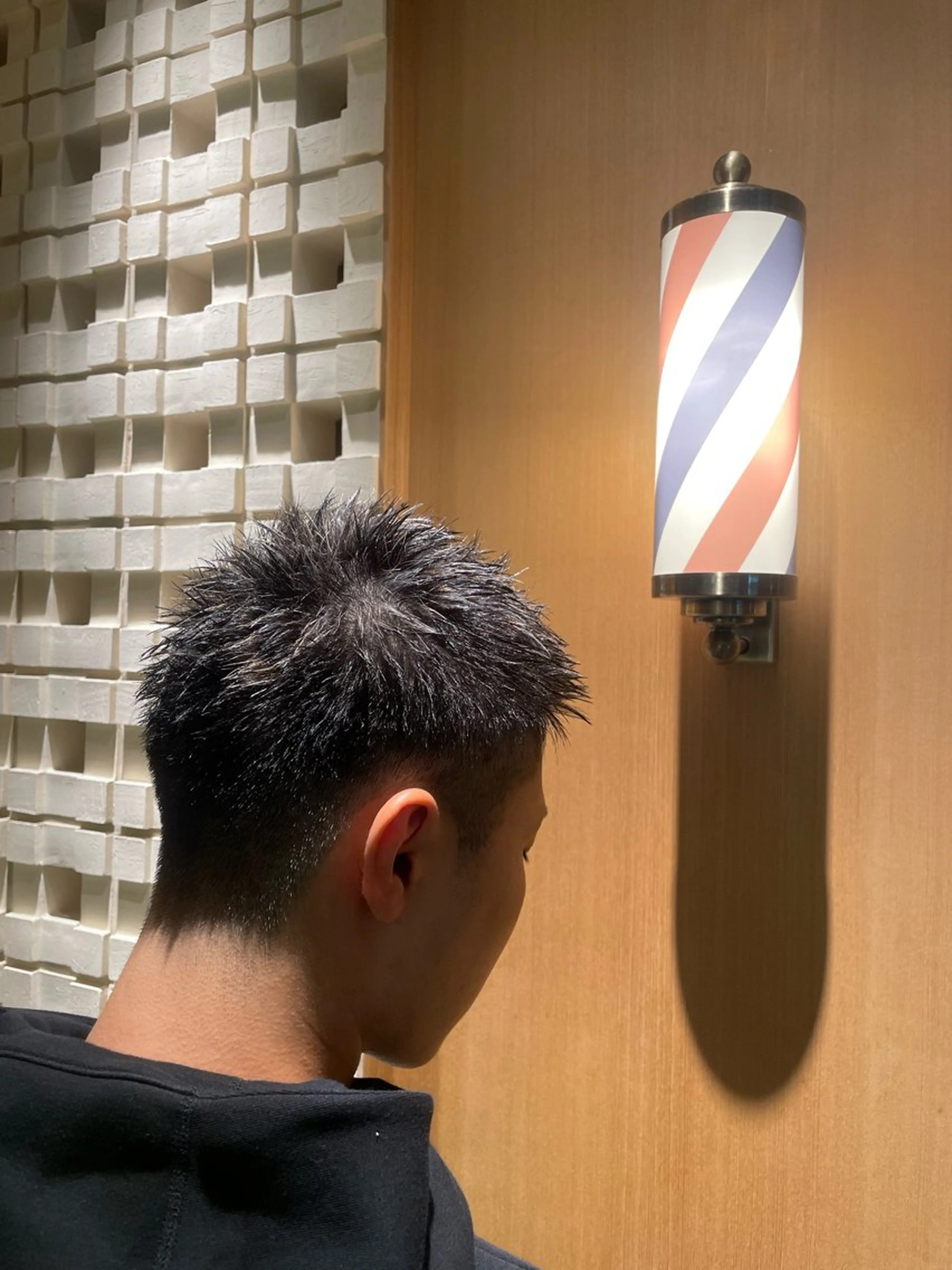 短髪カット、シャンプー、セットの写真