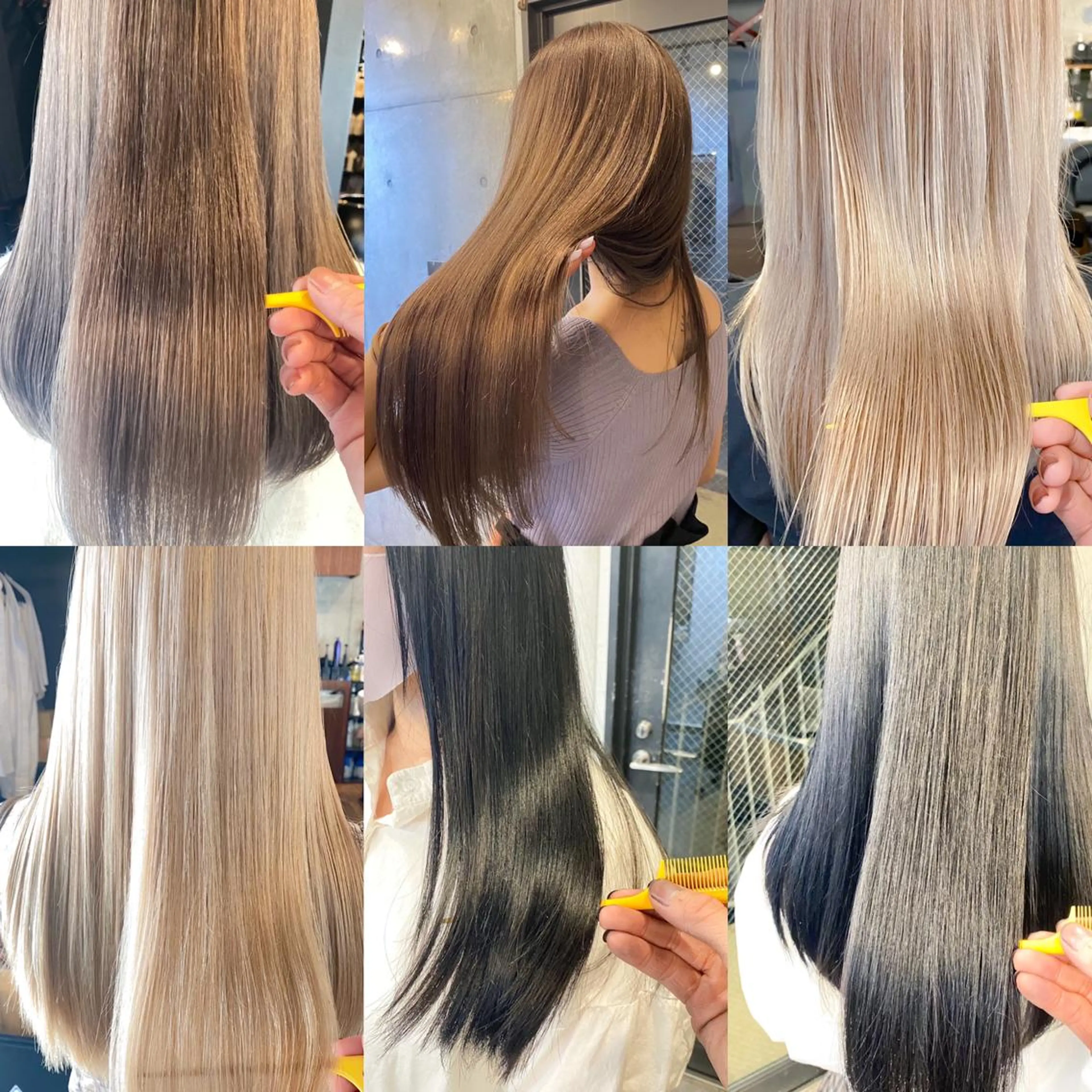 ロング カラー 艶髪ブリーチ 永井竜也のヘアスタイル