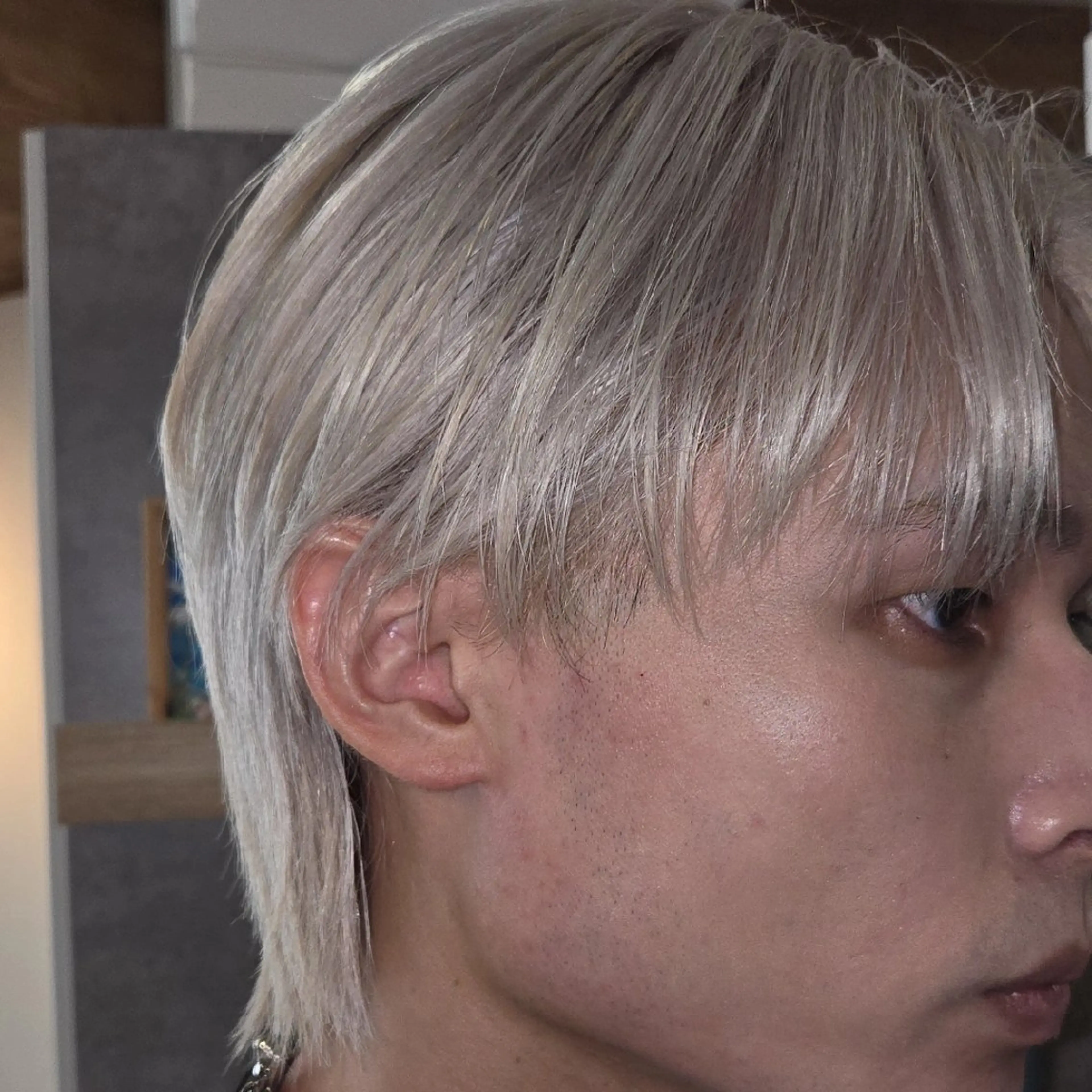 ショート カラー メンズ シルバー ホワイトシルバー LYLICK所属・ケアブリーチ特化 same 🦈のヘアスタイル