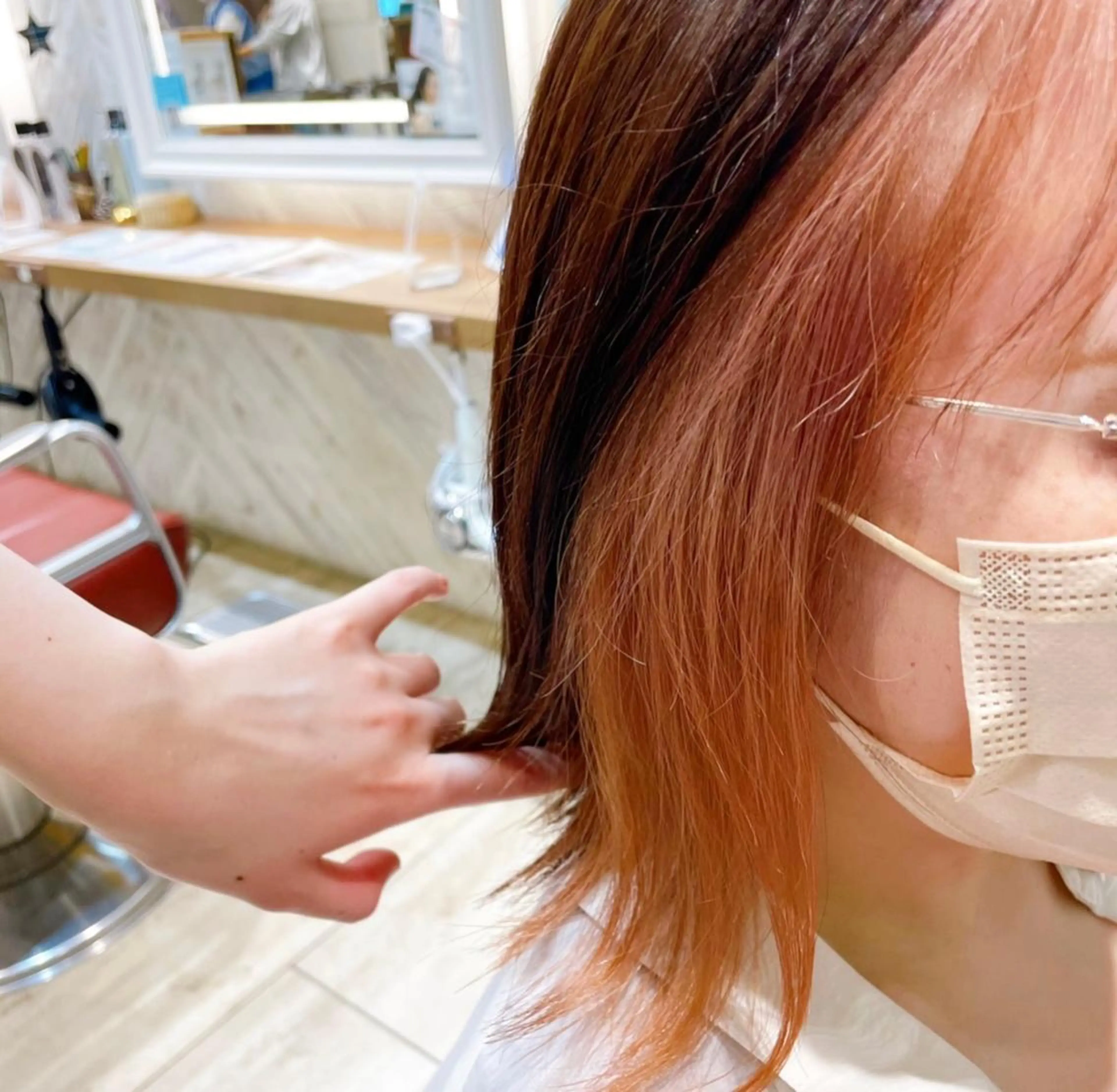 ショート カラー 💙mai🫧 縮毛矯正・ハイライトのヘアスタイル