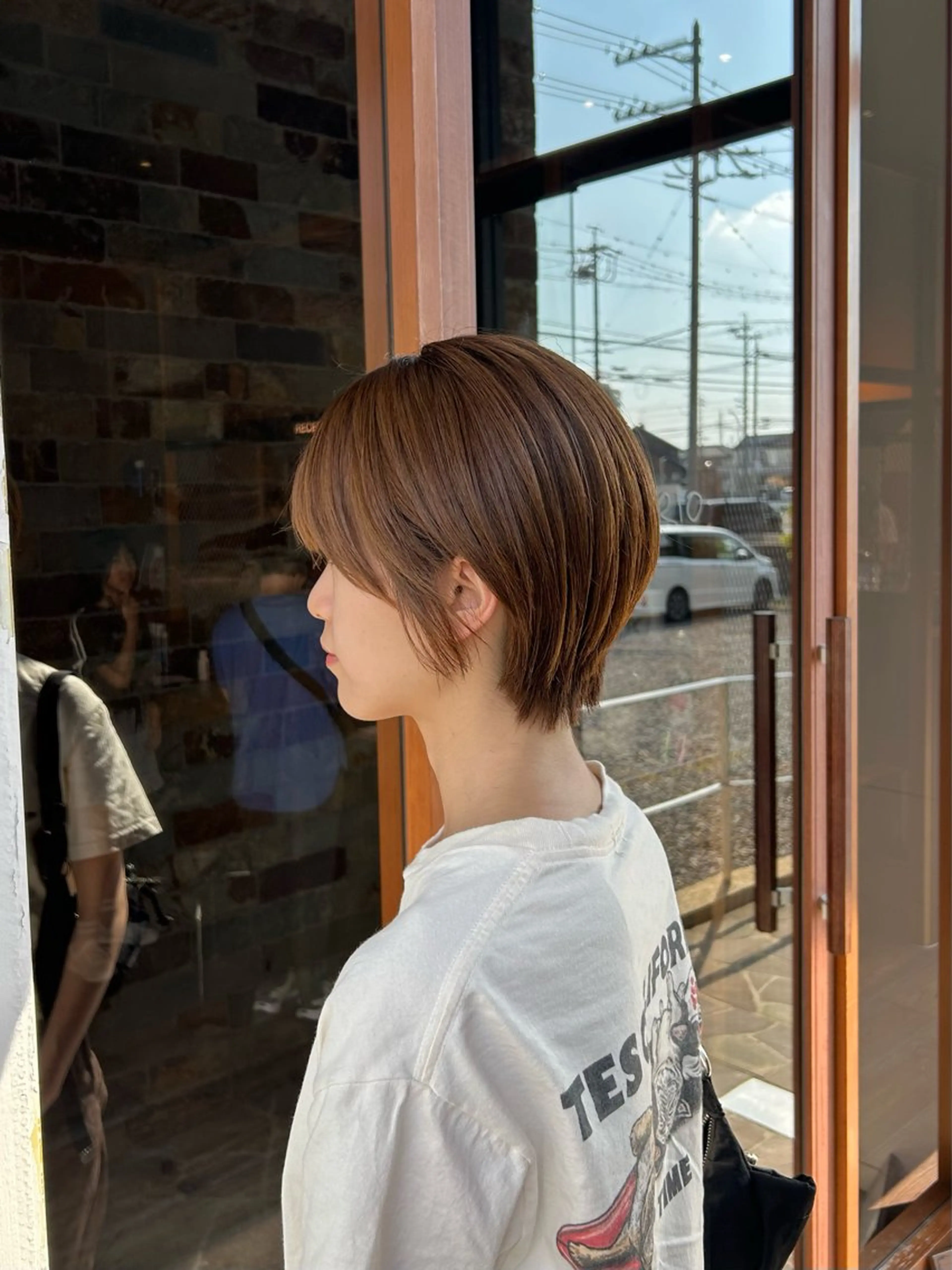 ショート 顔周りカット ショートヘア 小顔カット カット 村松 麻菜のヘアスタイル