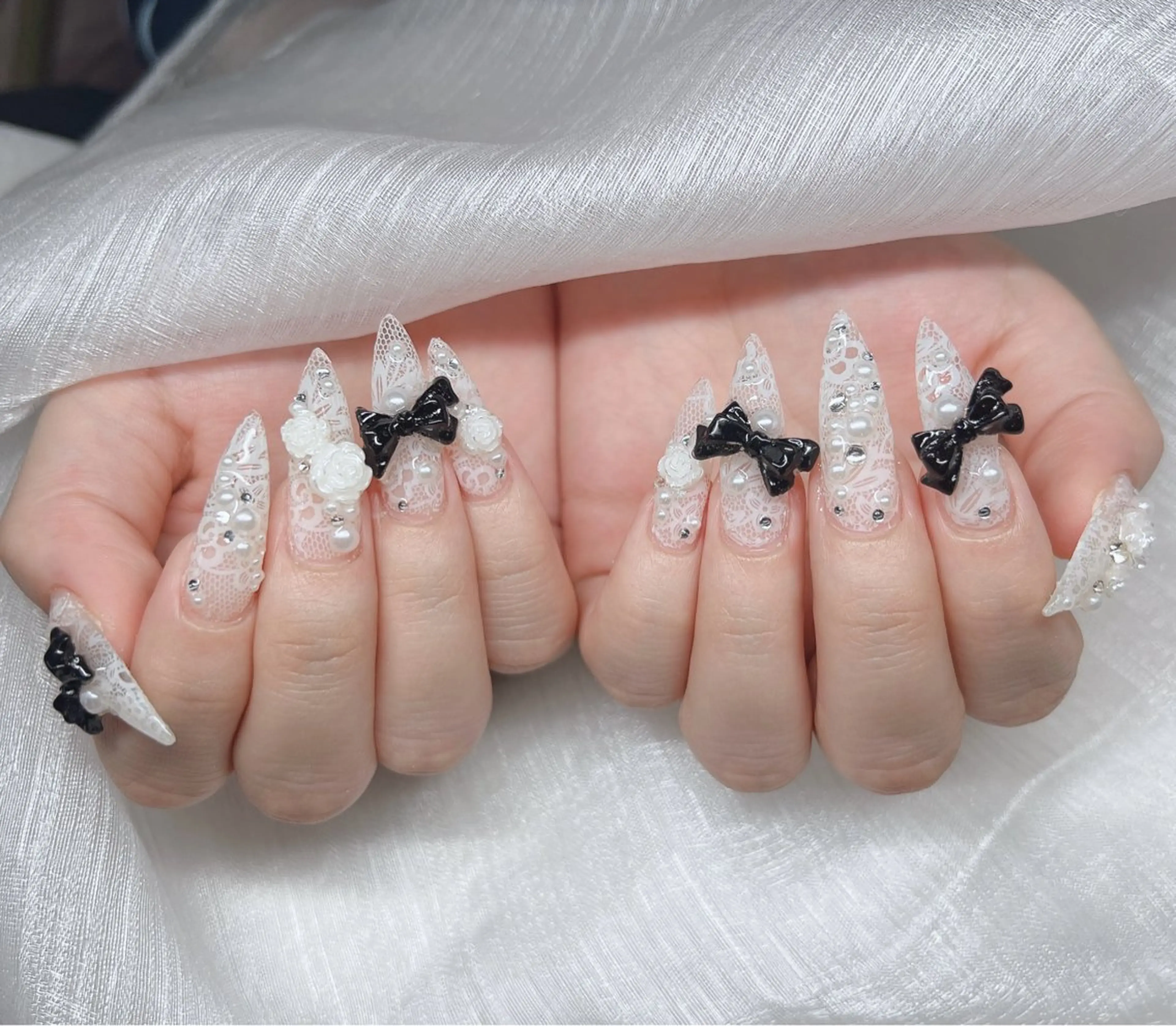 ネイル ハンドネイル Lee Nails チップ長さだし専門店のネイルデザイン