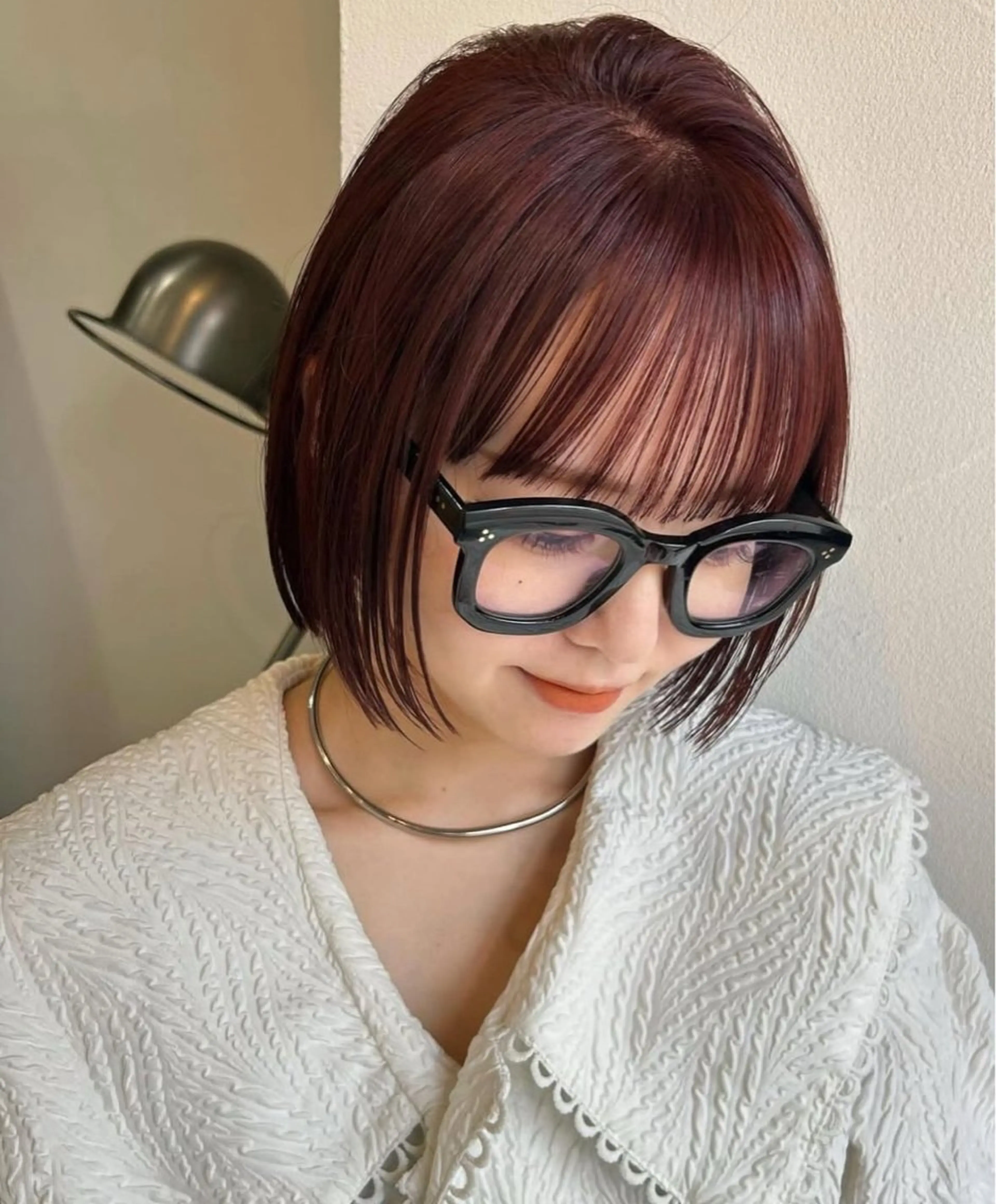 ミディアム 切りっぱなしボブ ボブ 成澤 凜花のヘアスタイル