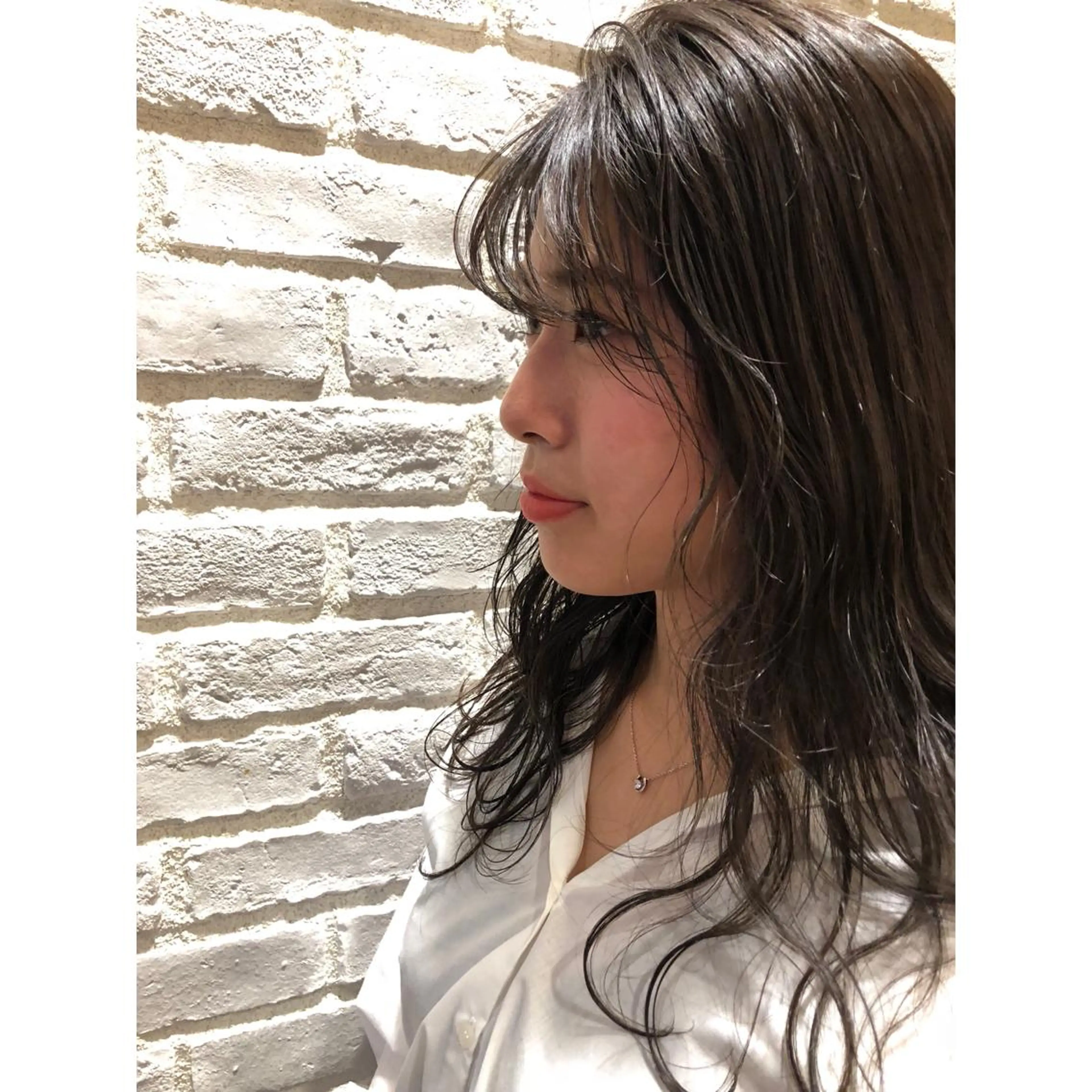 ロング カラー パーマ ヘアアレンジ 藤井 菜緒のヘアスタイル
