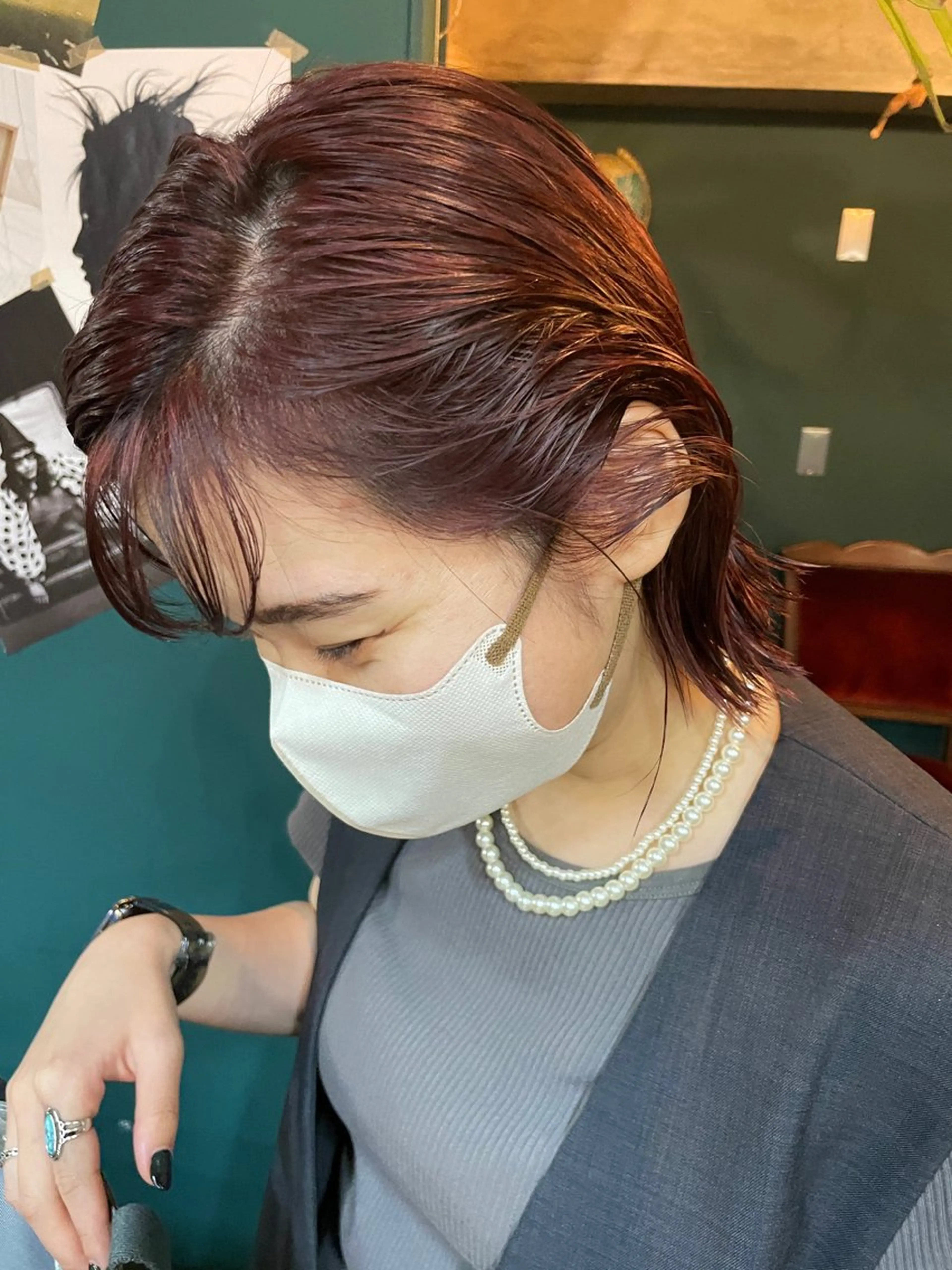 ミディアム カット ヘアカラー トリートメント vivre libre所属・vivre libreのヘアスタイル