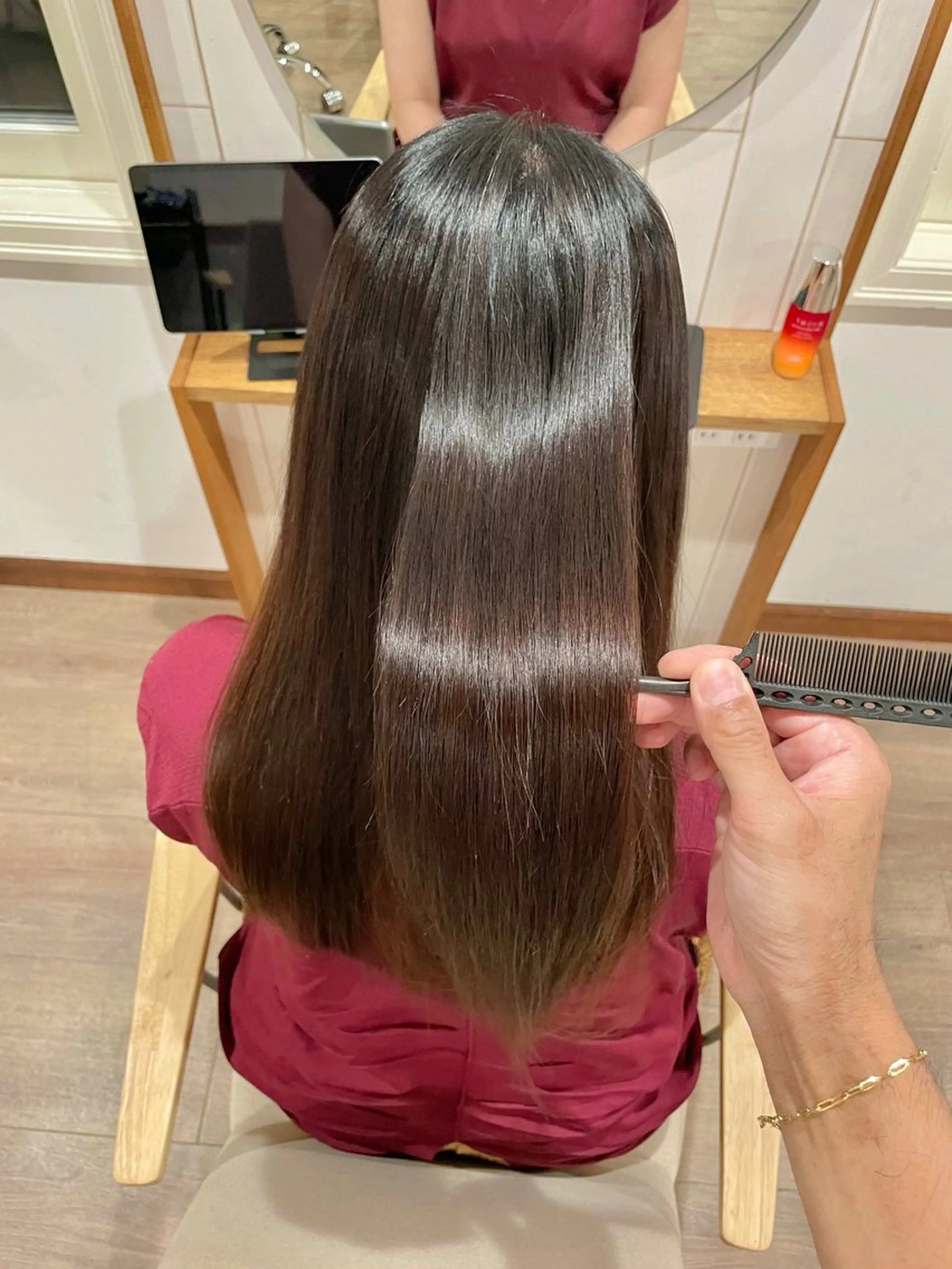 セミロング カット 縮毛矯正 トリートメント 表参道/髪質改善/ 髪質改善カラー/遠藤のヘアスタイル