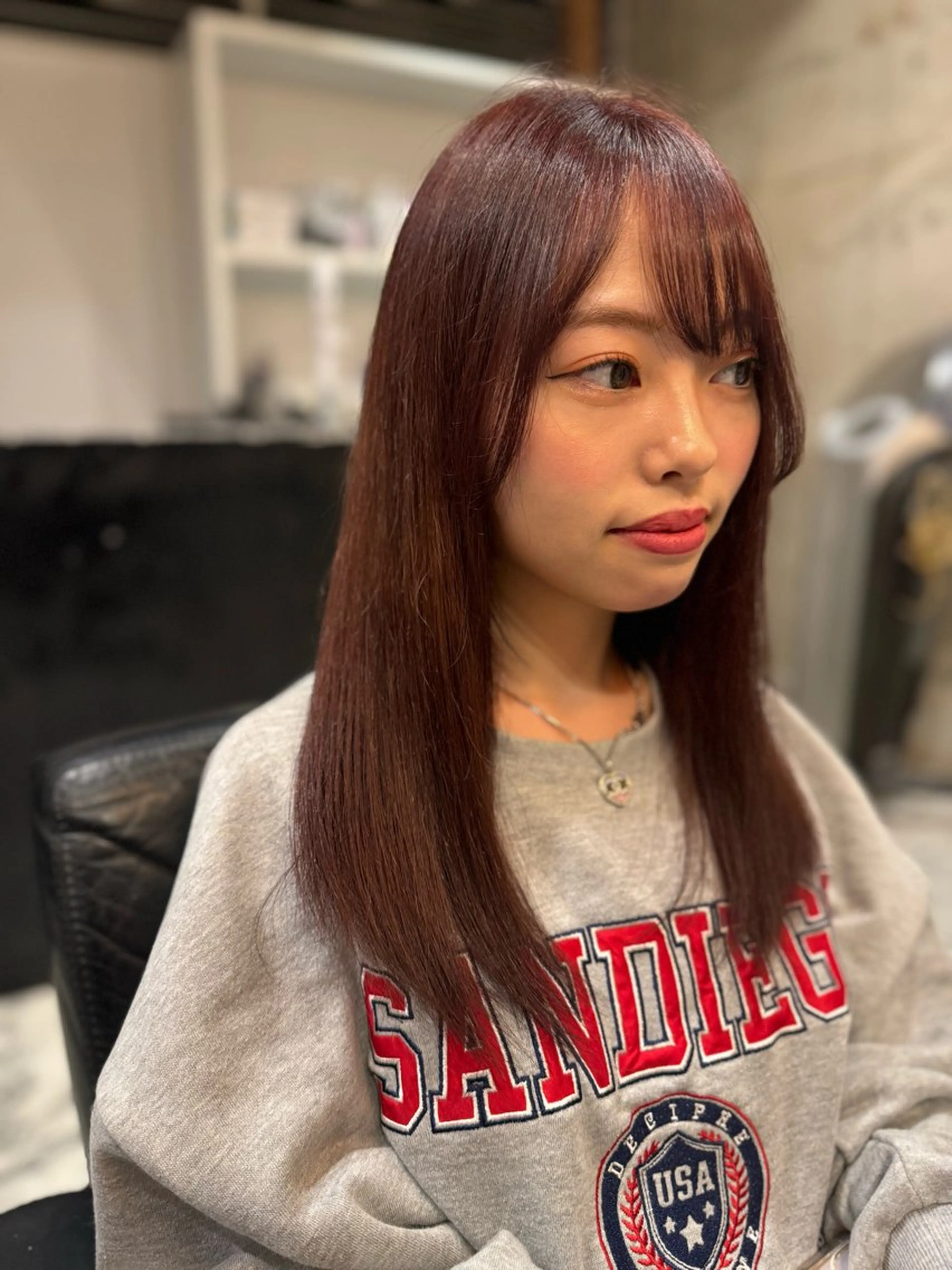ミディアム 髪質改善 Luxe表参道 髪質改善　奈良のヘアスタイル