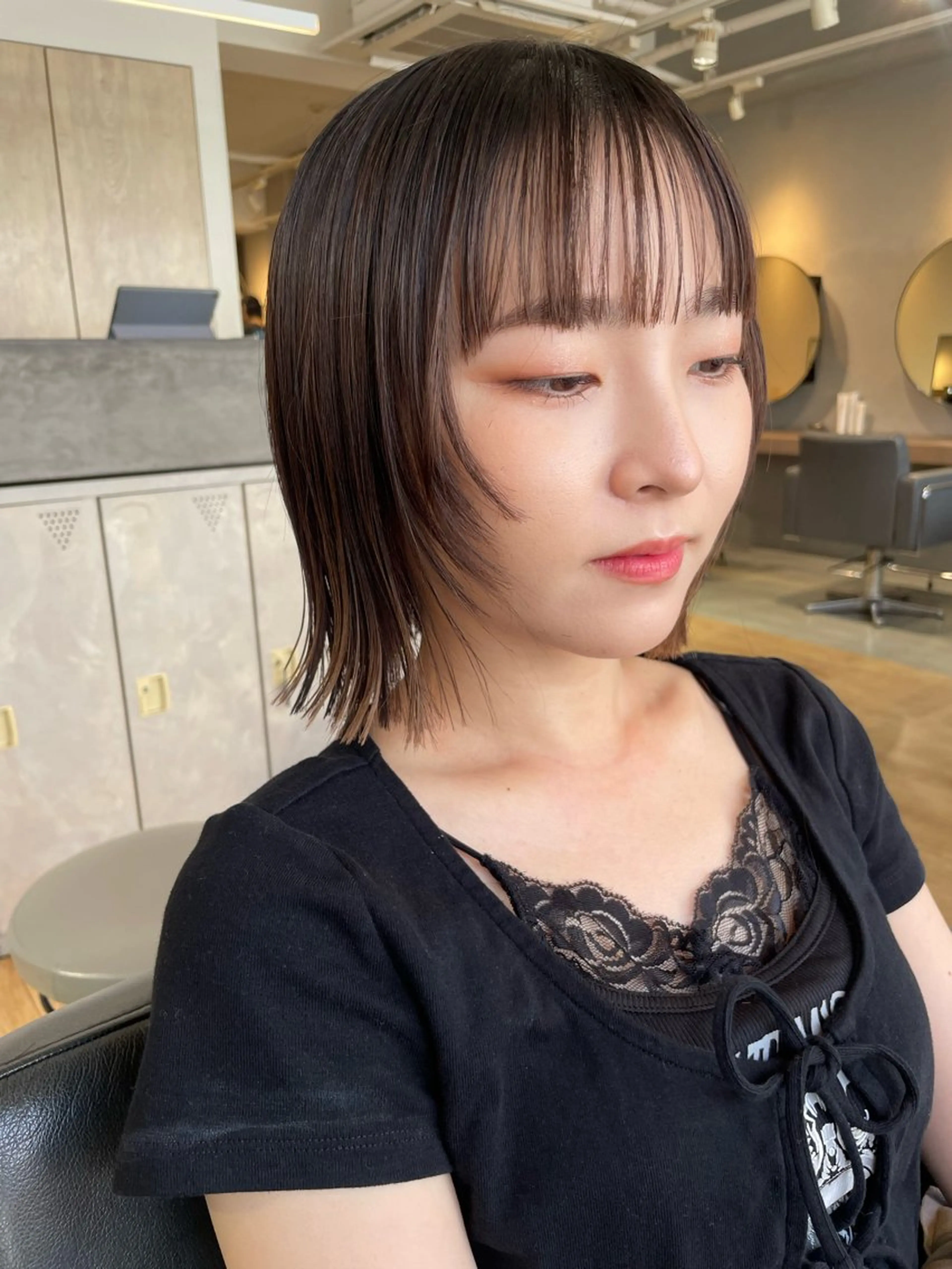 ショート 似合わせカット 🎀暖色カラー 西川芽依🎀のヘアスタイル