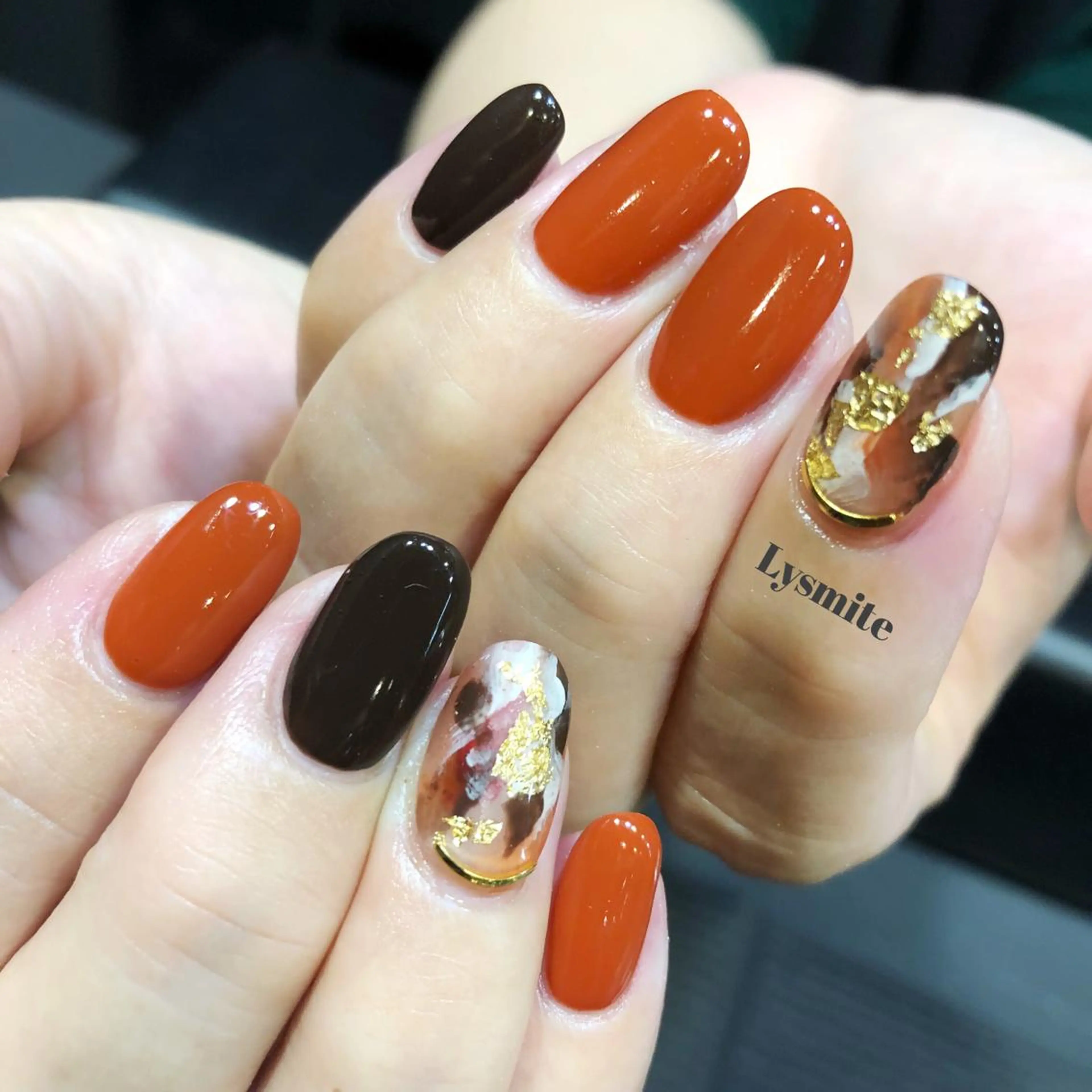 ネイル アートネイル ニュアンスネイル シンプルネイル ハンドネイル Lysmite所属・岩本 美香のネイルデザイン