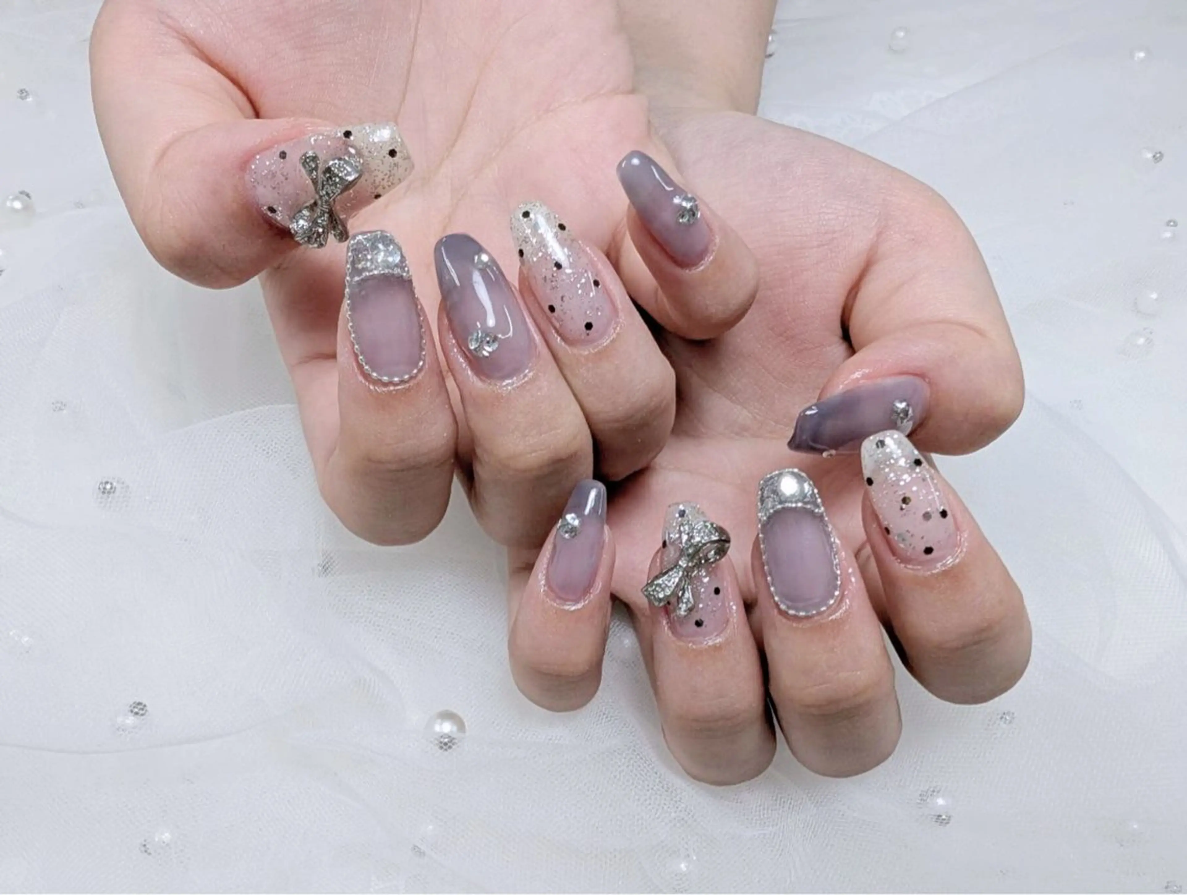 ネイル フットネイル ジェルネイル マグネットネイル 持ち込み ワンカラーネイル ハンドネイル Mimo beau ty   salonのネイルデザイン