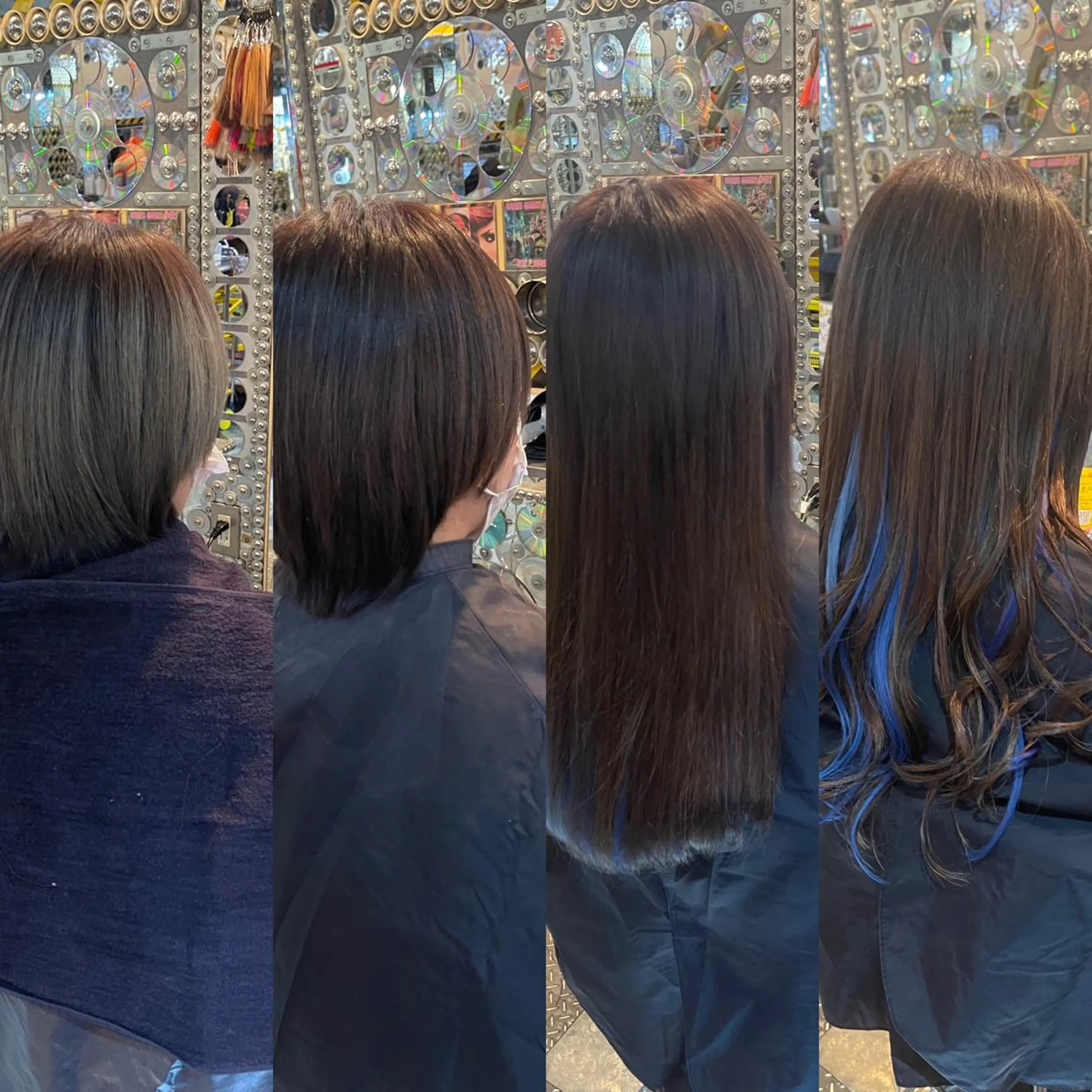 ショート カラー ヘアアレンジ 編み込みエクステ シールエクステ インナーカラー エクステ haco+所属・🌈派手髪エクステ ブレイズ🌈ひろとのヘアスタイル