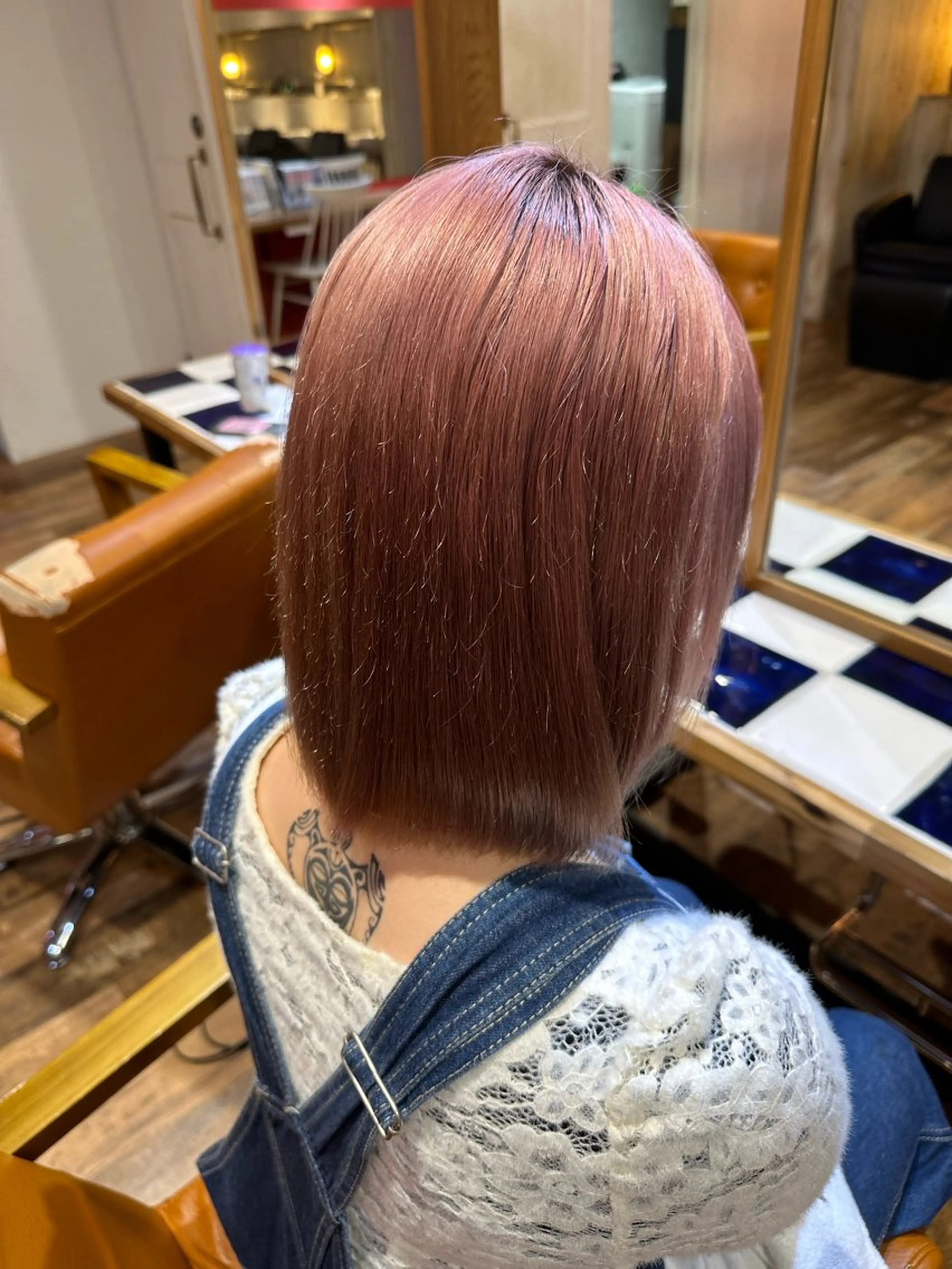 ミディアム ヘアカラー トリートメント ヘアセット 💞艶カラー/ ブリーチ💞ユウカのヘアスタイル