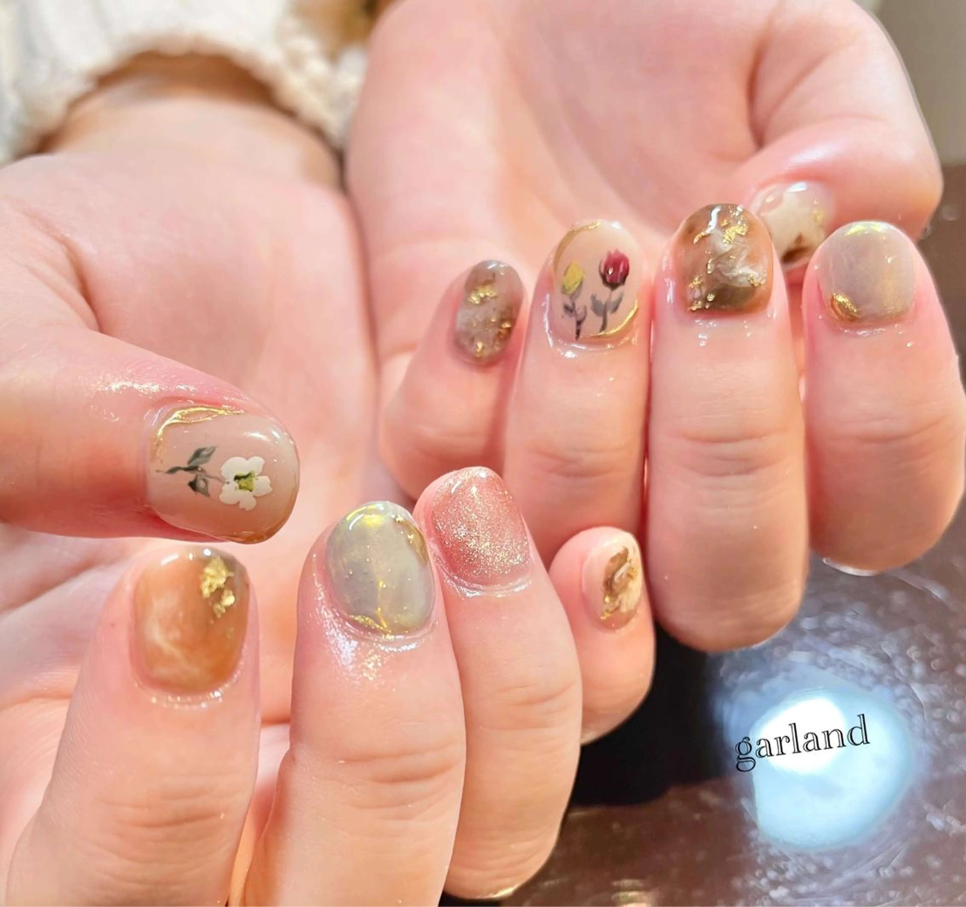 ネイル ハンドネイル Garland Nail.maoのネイルデザイン