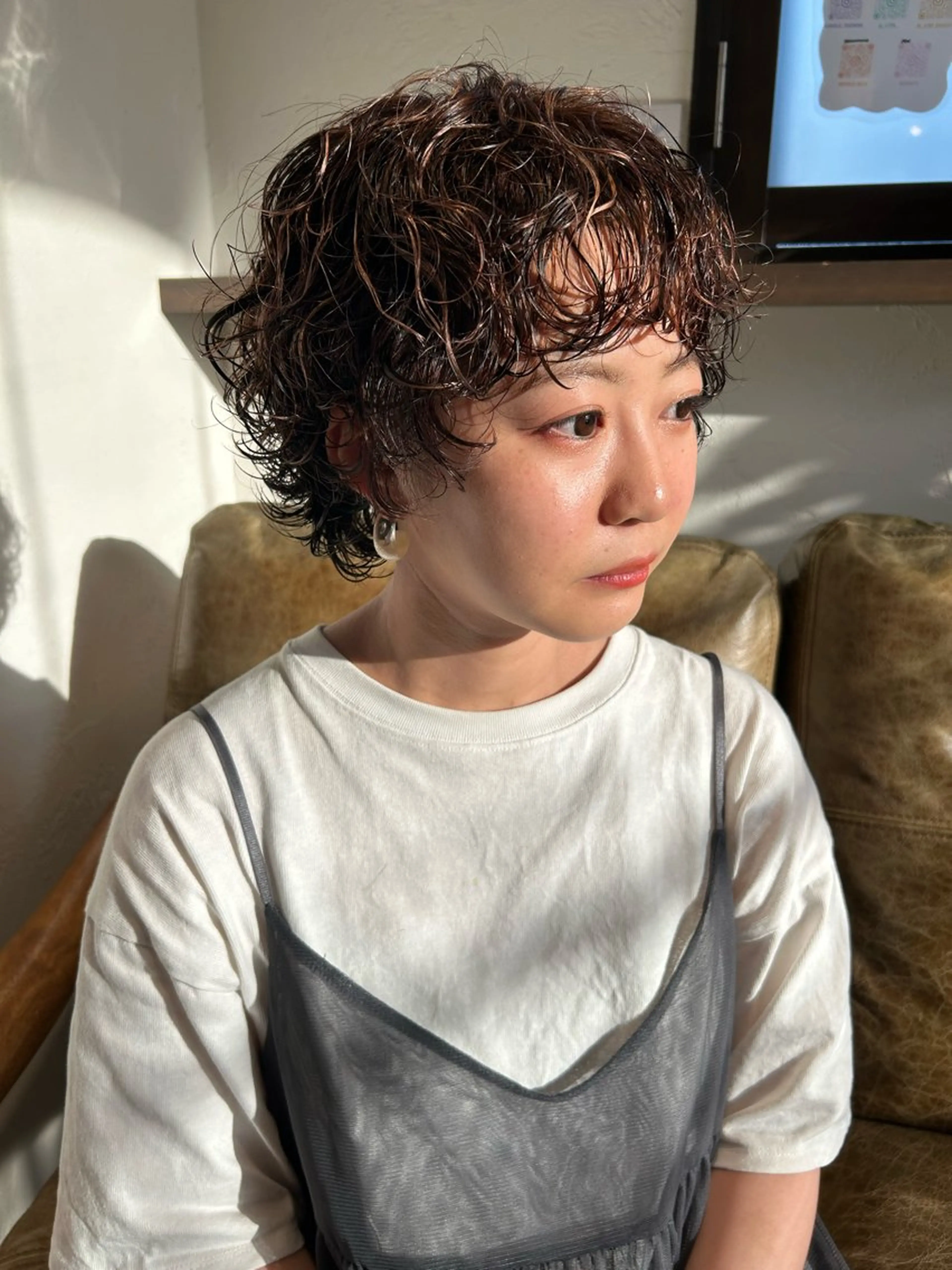 ショート パーマ ショートヘア Riches by ENVY 西宮北口【リシェス バイ エンヴィー】所属・カラーリスト IKUHOのヘアスタイル