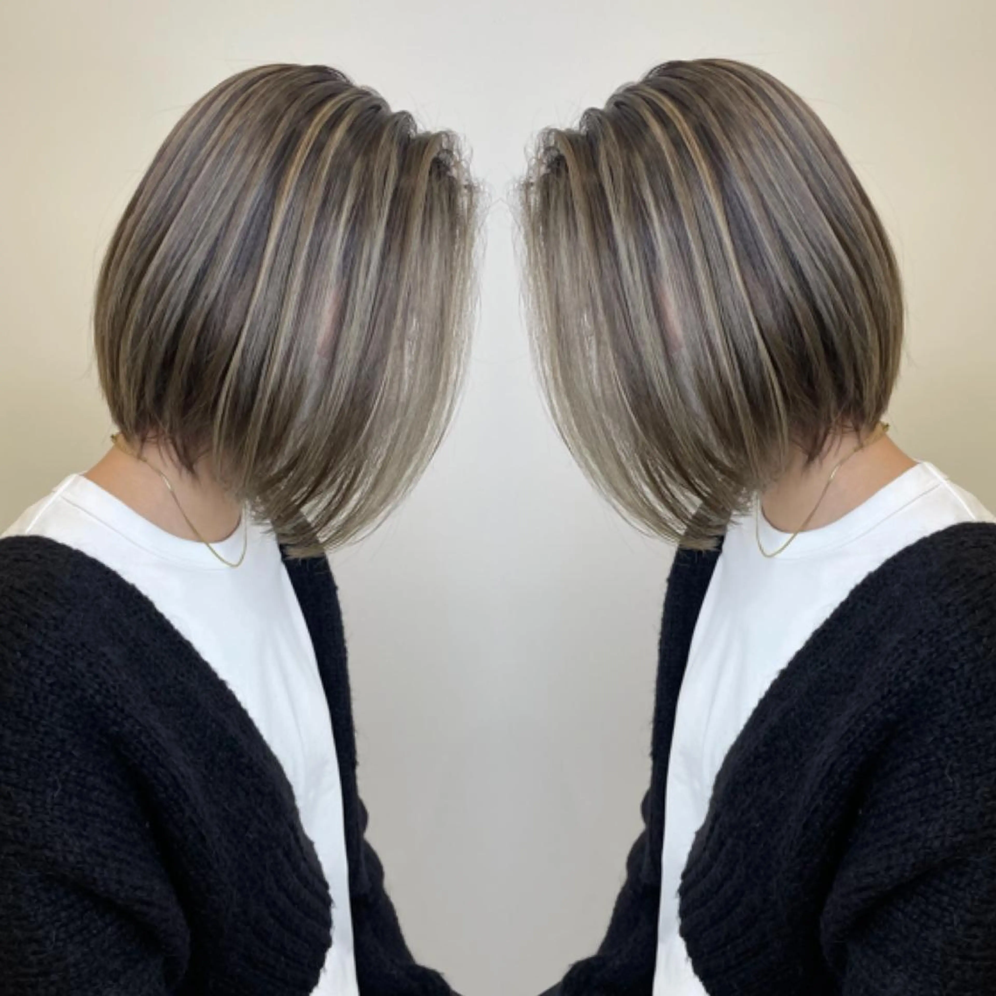 ショート レイヤーカット ショートヘア ヘアカラー トリートメント 阪本祥樹/ハイライト /バレイヤージュのヘアスタイル