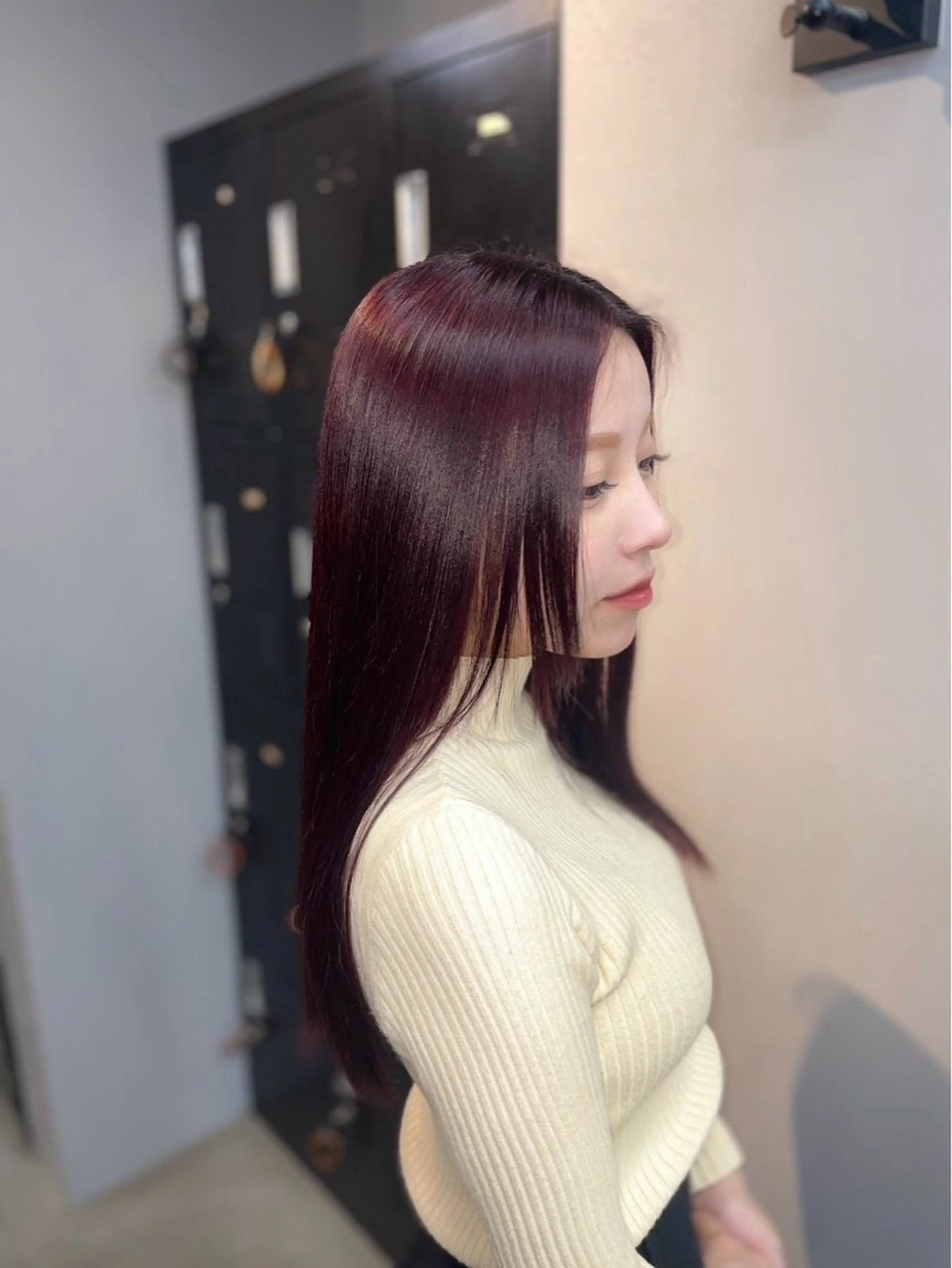 ロング カラー ヘアカラー トリートメント Ameri 新宿所属・𓆩︎🩸個性カラー SAKÜRA𓆪⋆˚のヘアスタイル