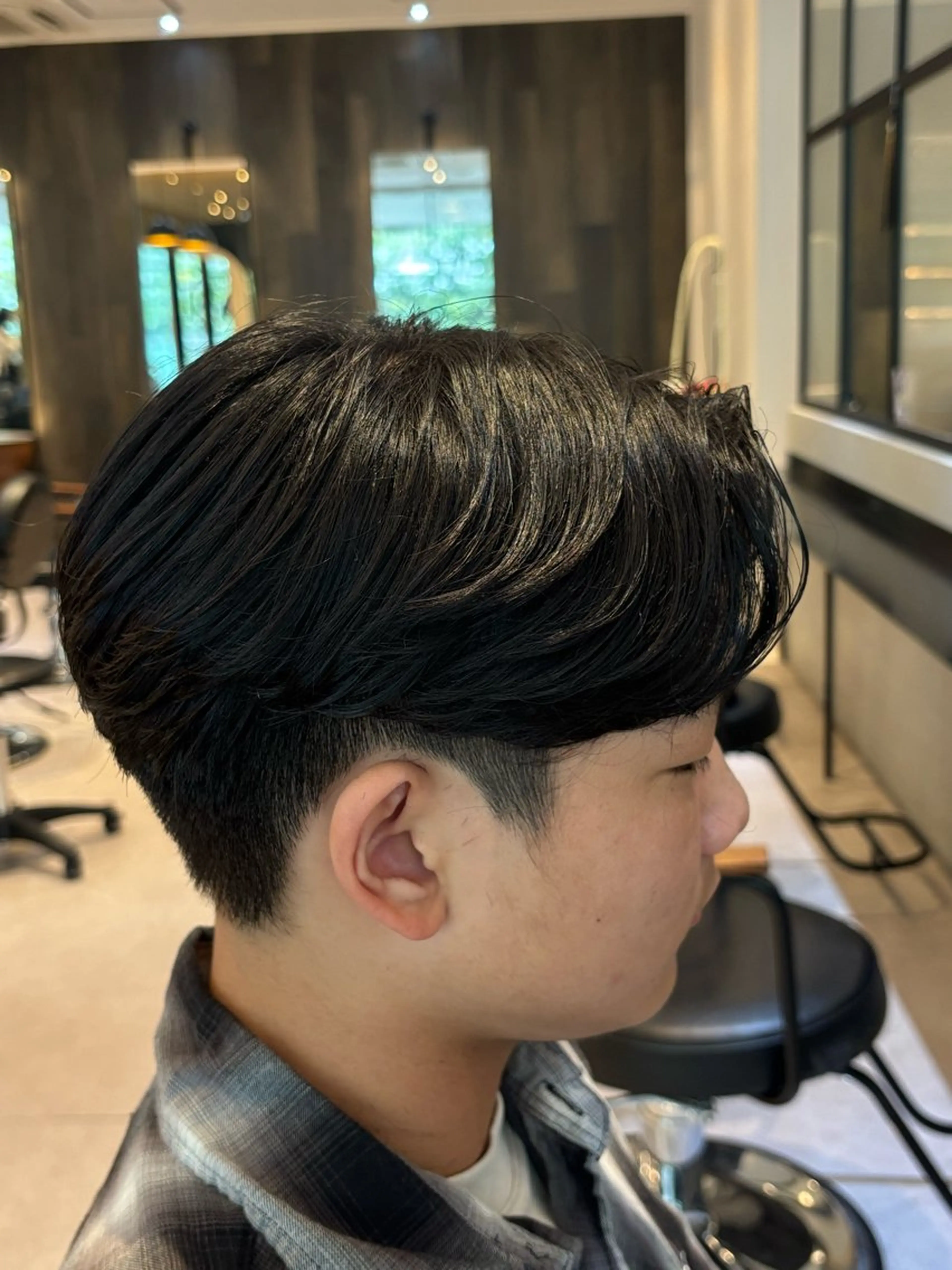 メンズ センターパート カット w藤が丘/ りなのヘアスタイル