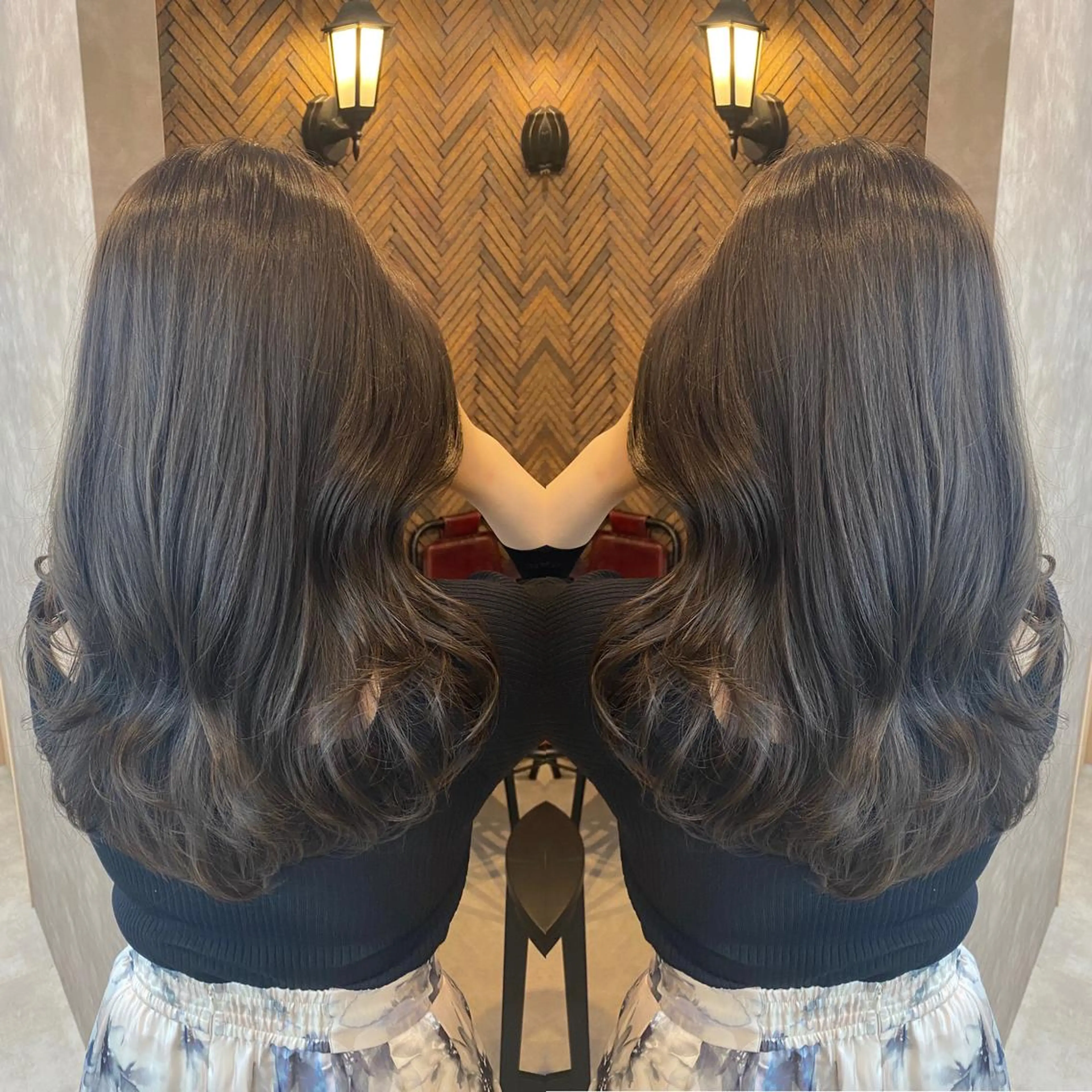 ロング カラー カット トリートメント tocca 💜石田愛結💜のヘアスタイル