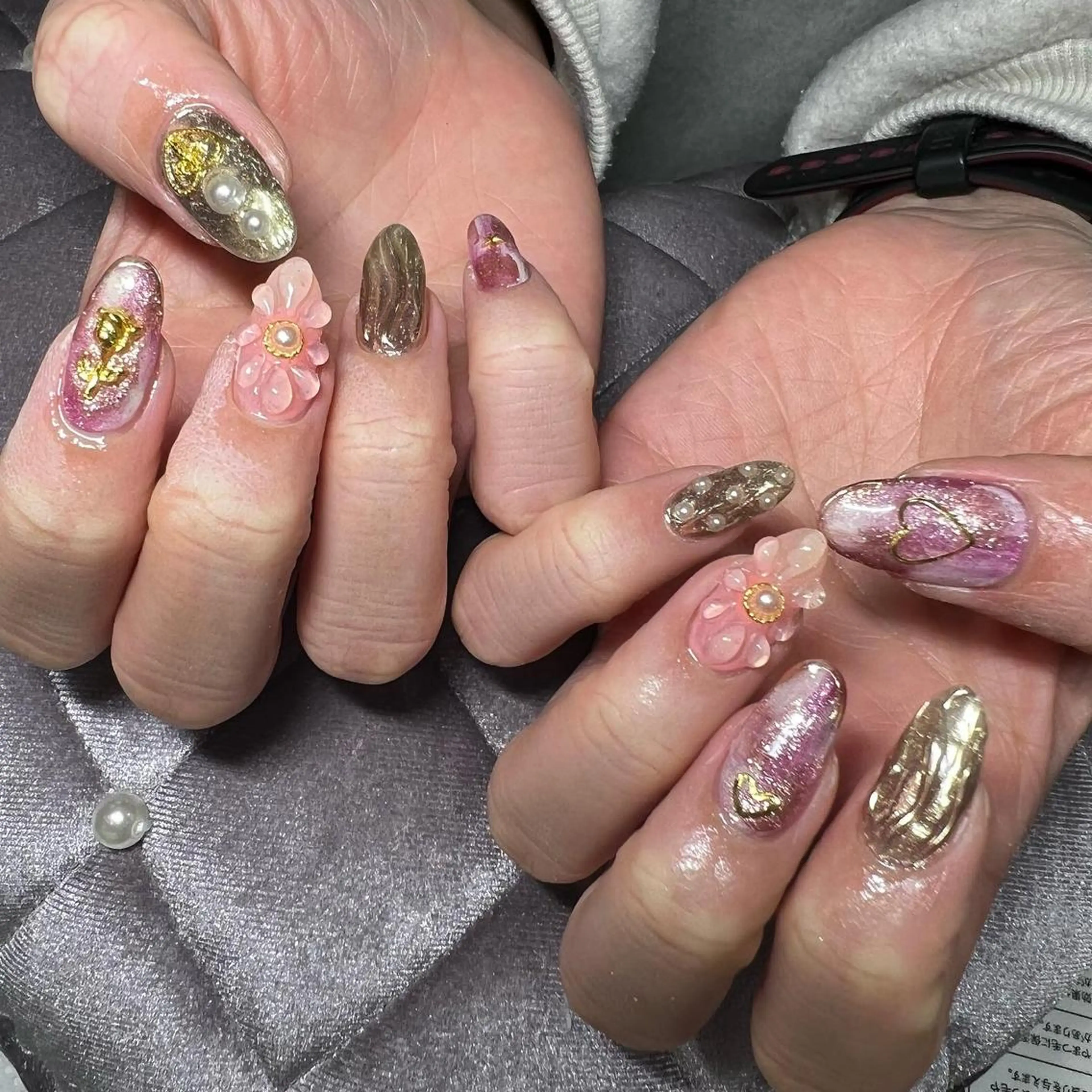 ネイル ぷっくりネイル ハンドネイル REMIA所属・beauty salonREMIAのネイルデザイン