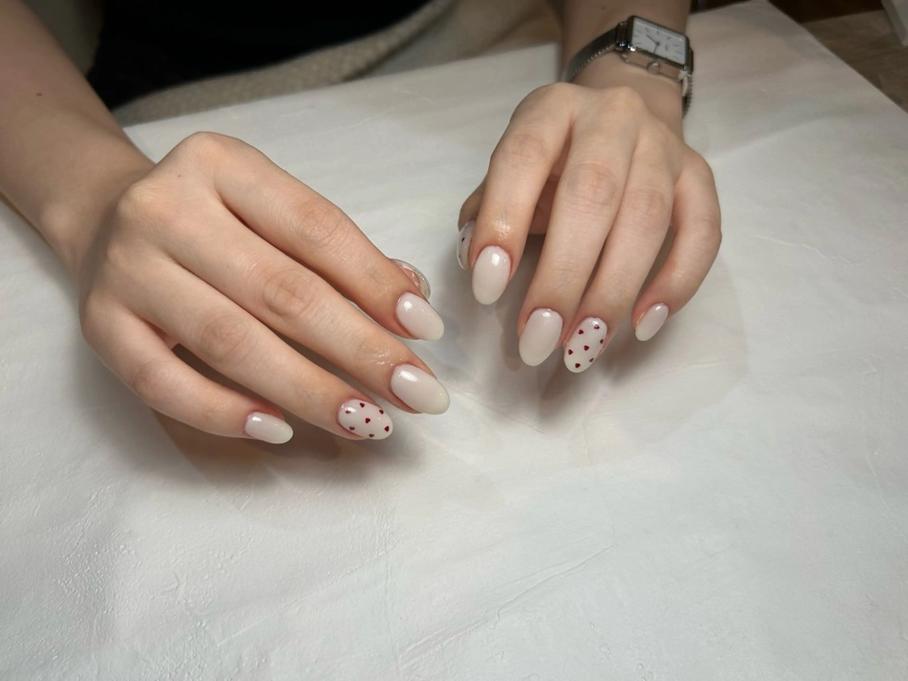 ネイル シンプルネイル ハンドネイル MARU NAIL nanokaのネイルデザイン