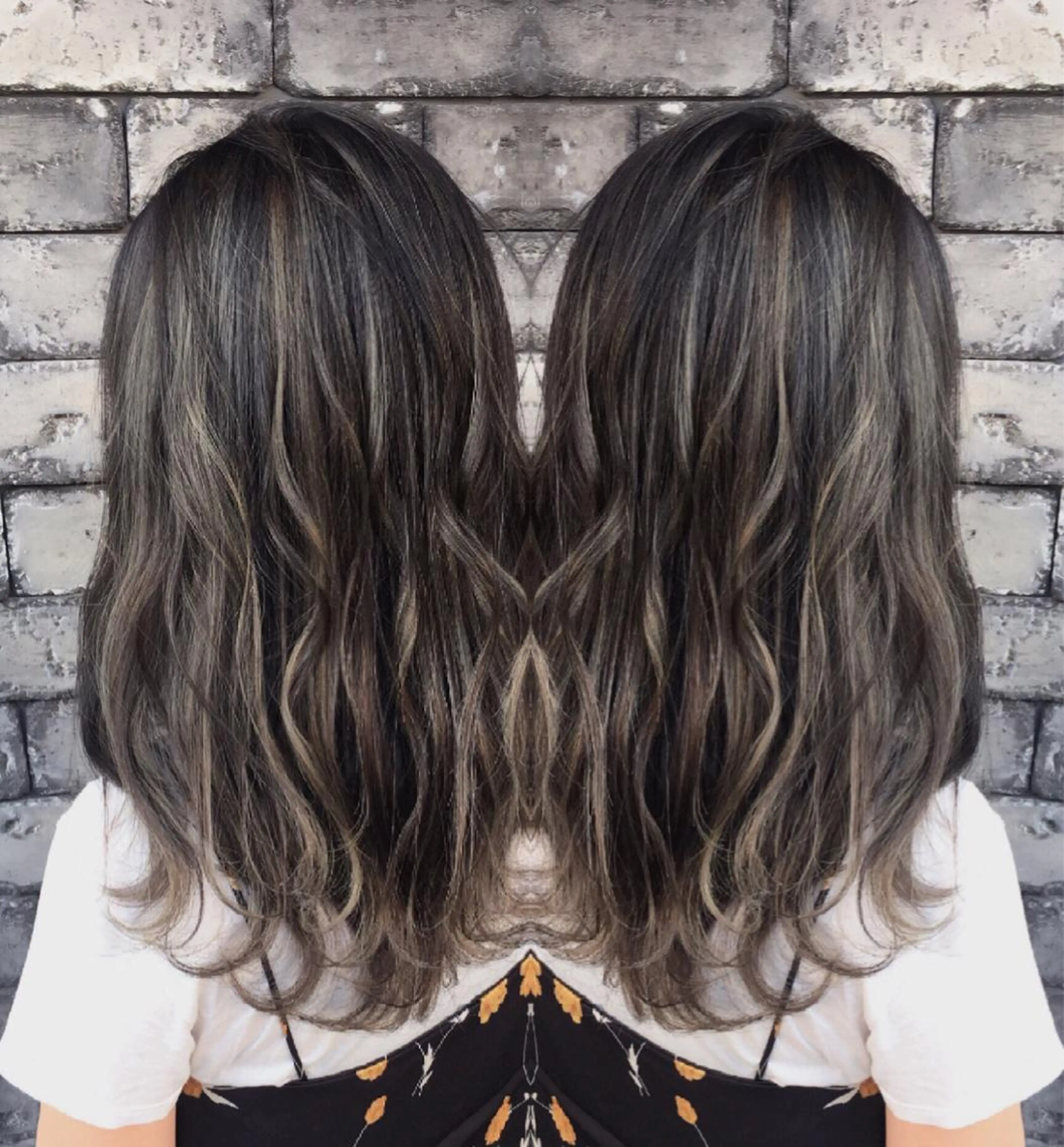 ロング 3Dハイライト 外国人風カラー ハイライト ヘアカラー トリートメント ヘアセット ❤️千葉県代表❤️ 店長❤️柿本翔一朗のヘアスタイル