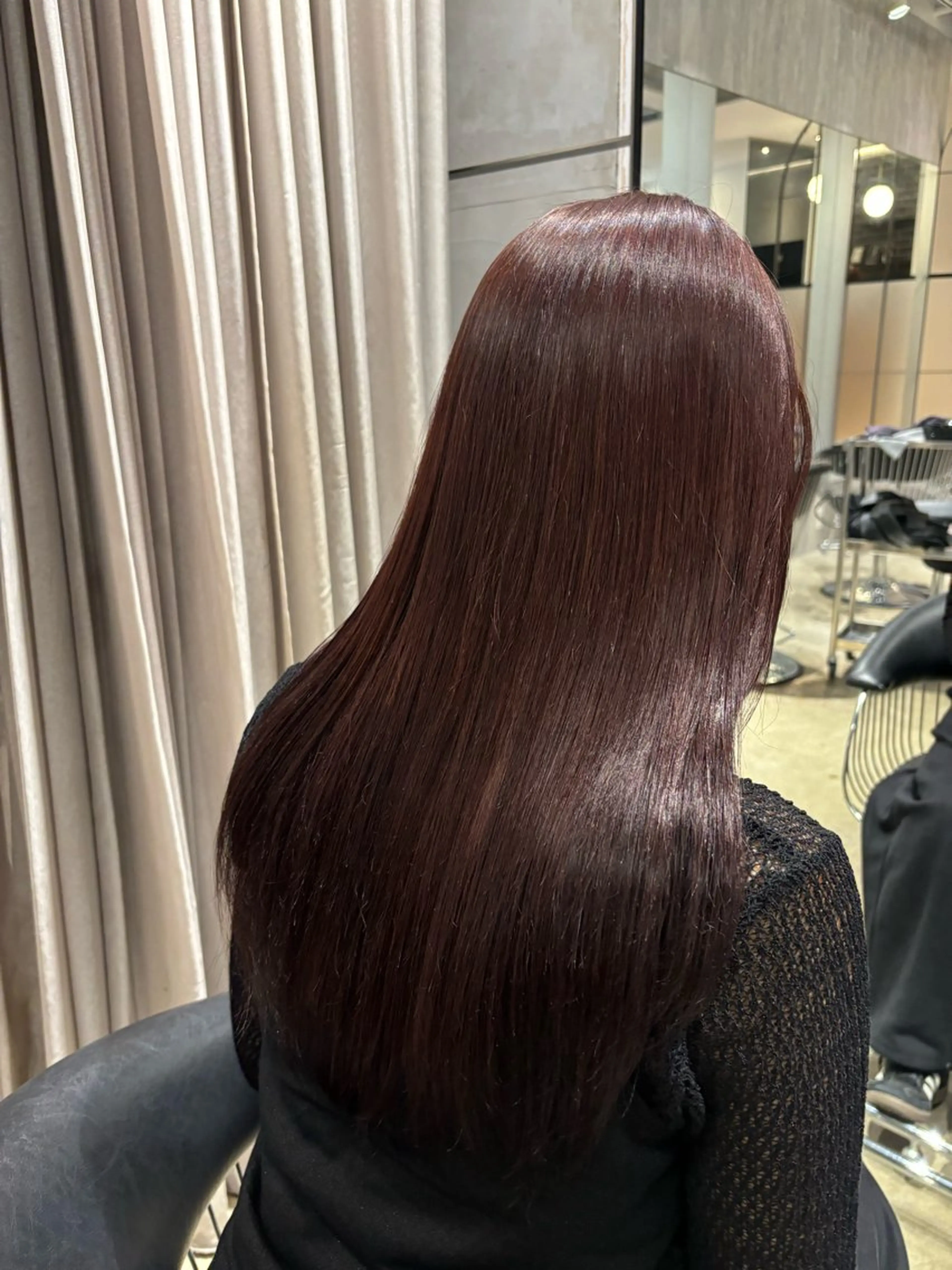 ロング ヘアカラー トリートメント 西田 美侑のヘアスタイル