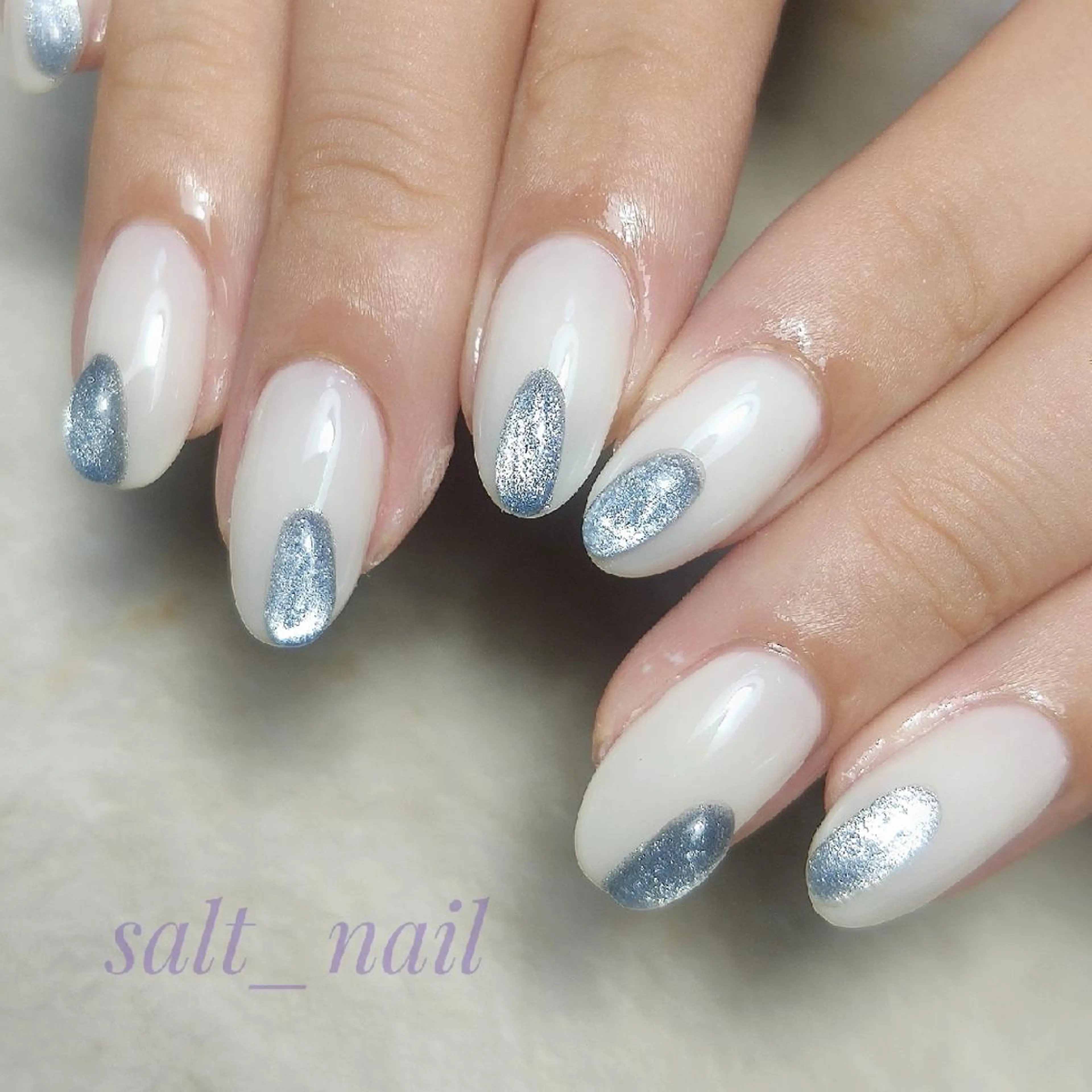 ネイル マグネットネイル ぷっくりネイル ハンドネイル 個人サロン saltnailのネイルデザイン