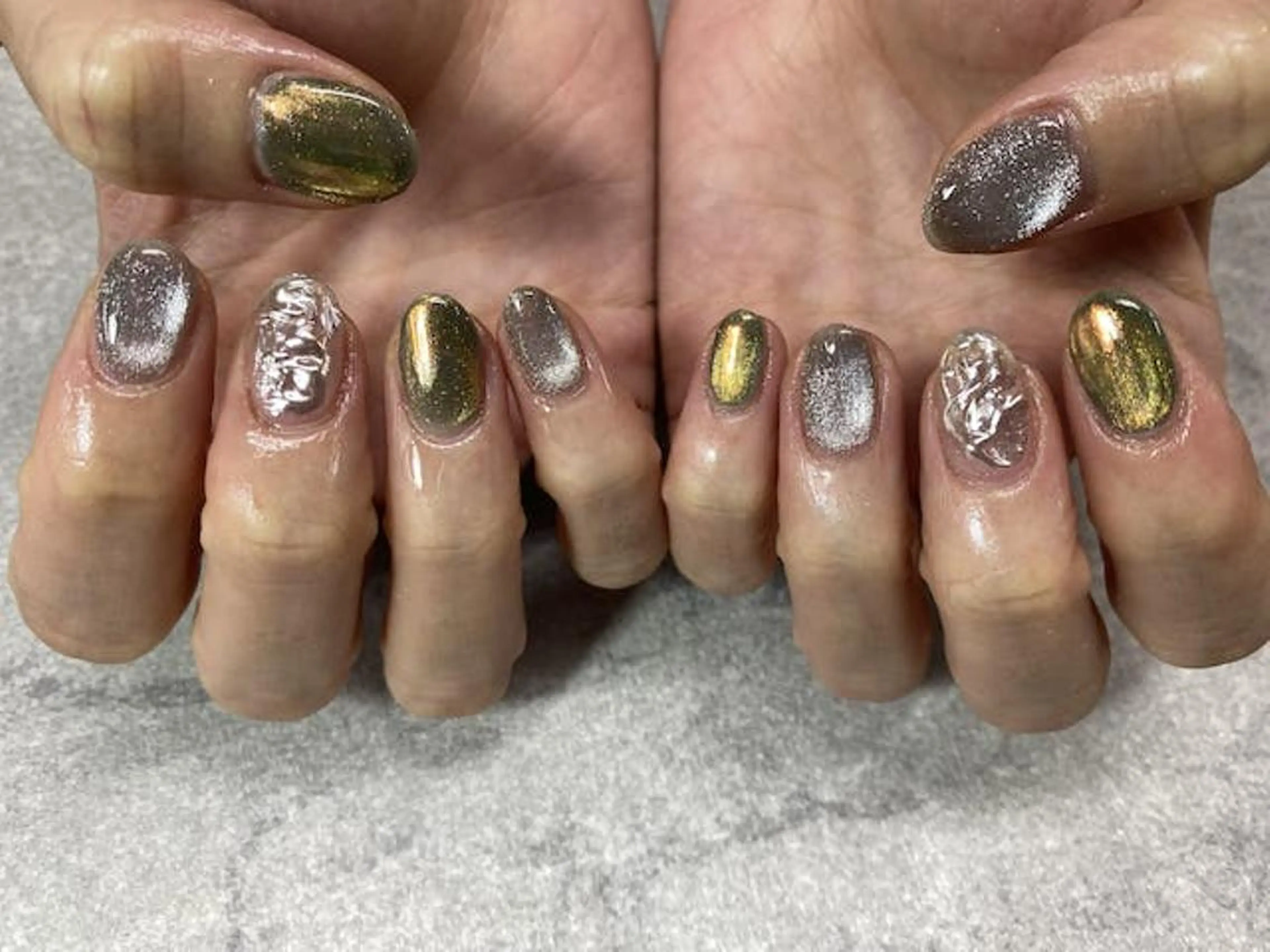 ネイル フットネイル フレンチネイル ジェルネイル ガラスフレンチ グラデーション ハンドネイル ハンドケア FASTNAIL PLUS 新宿店のネイルデザイン