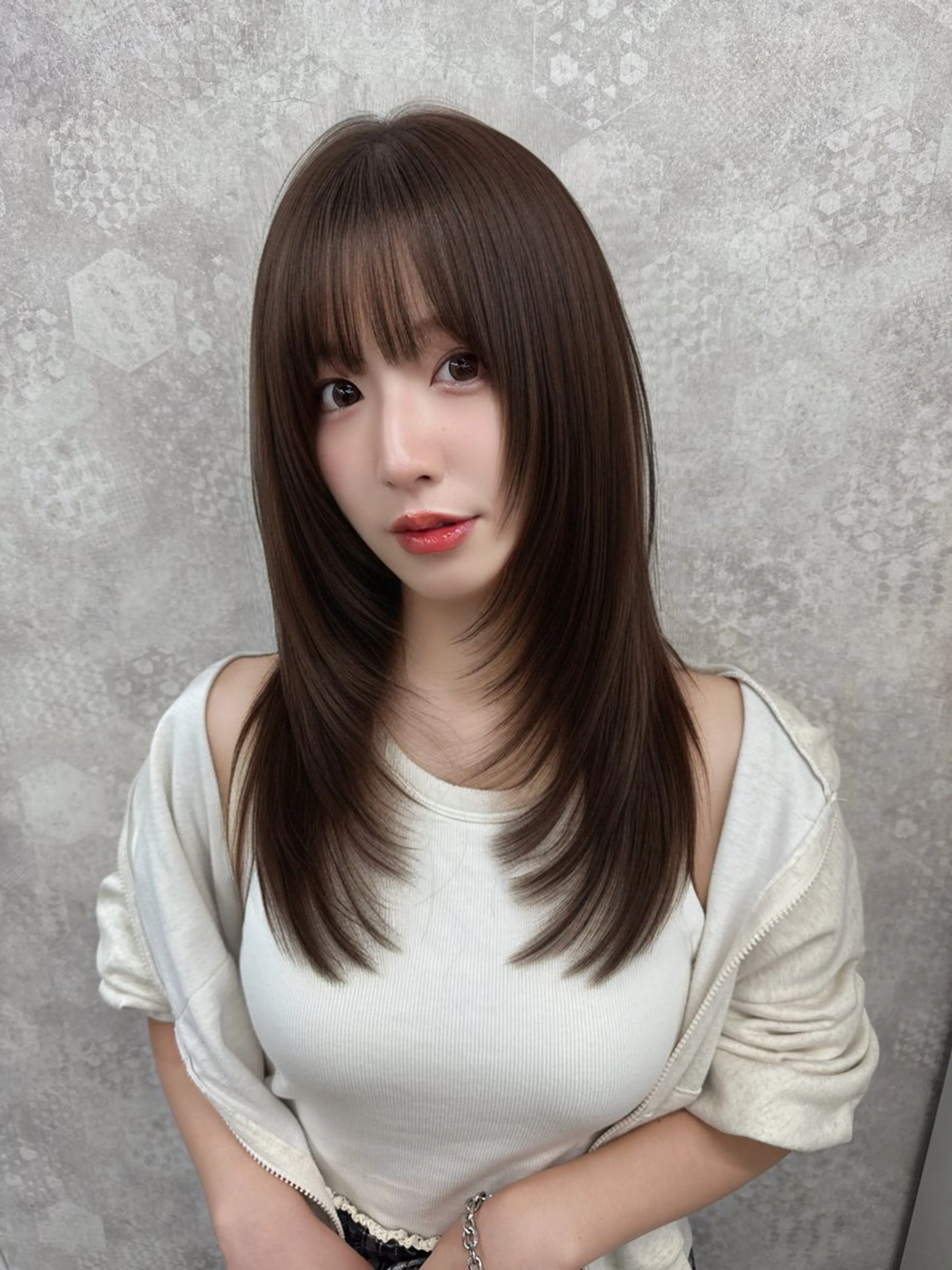 ミディアム カラー カット ヘアカラー トリートメント ヘアセット 絶対に可愛く💍 tiam💍ブリーチのヘアスタイル