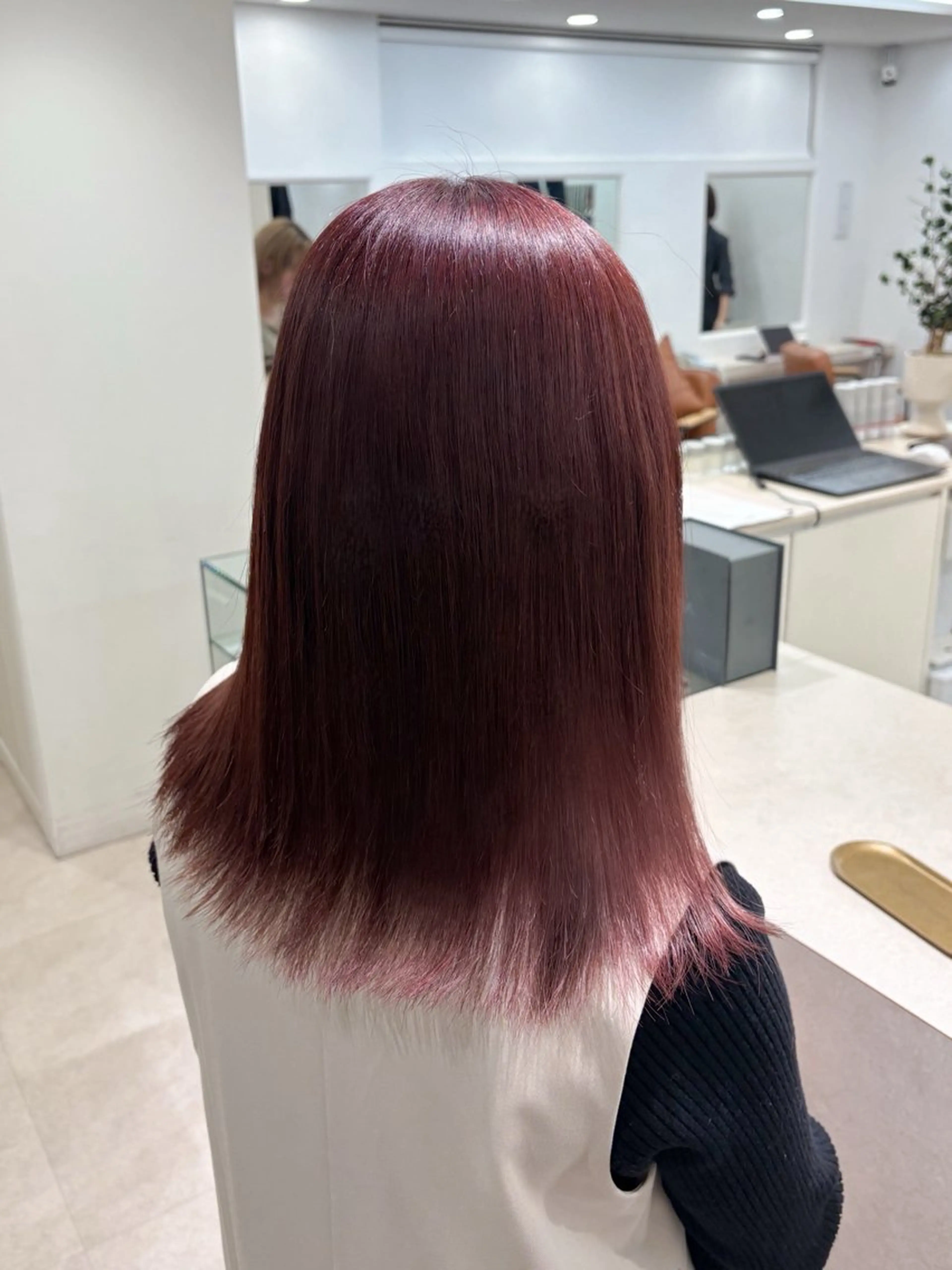 ミディアム カラー ヘアカラー トリートメント 🎀りこ/ 透明感カラー🫧🎀のヘアスタイル