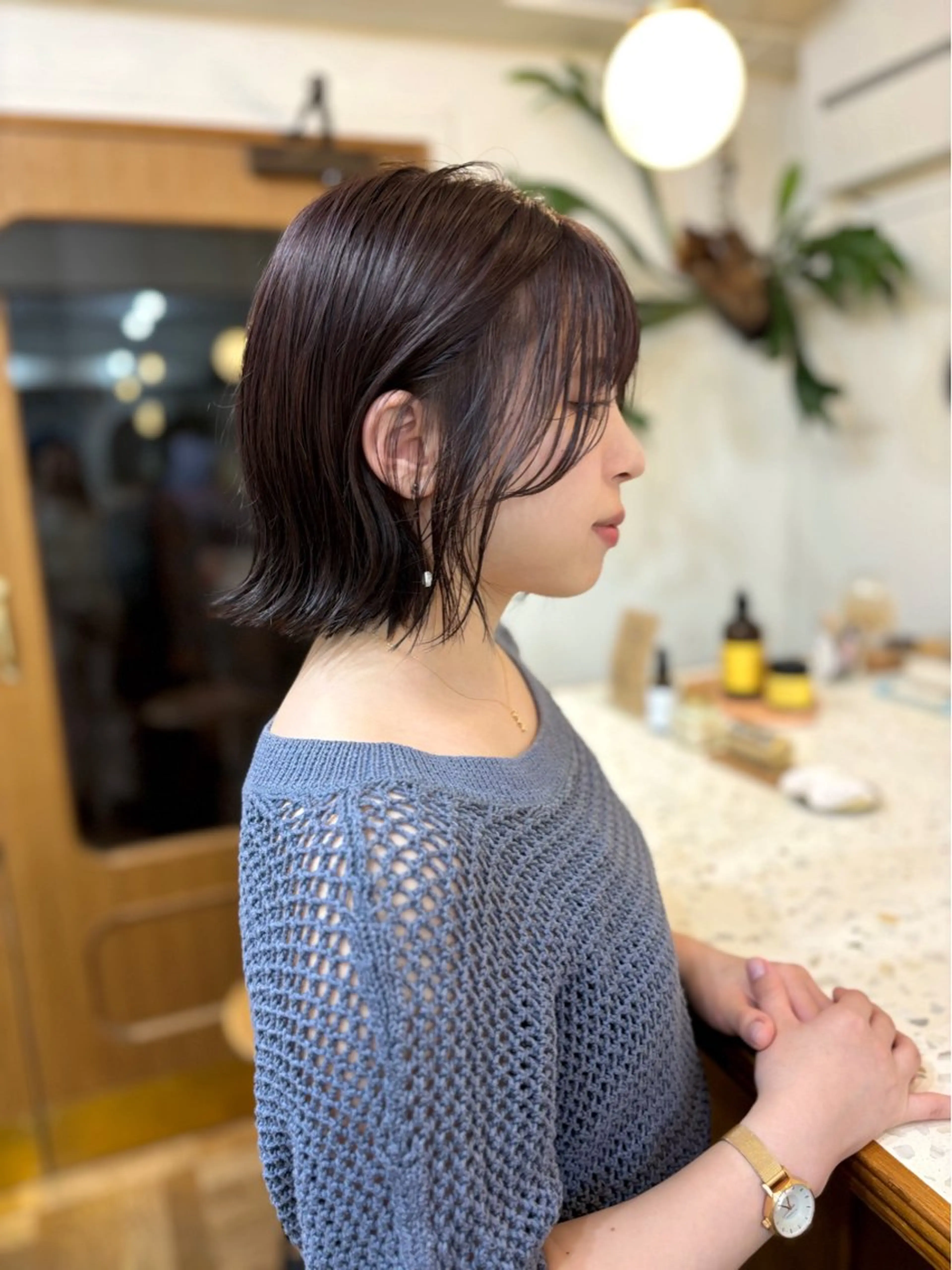 ミディアム ボブ 小顔カット 外ハネヘア CIEN所属・ayano🫧 《CIEN》のヘアスタイル