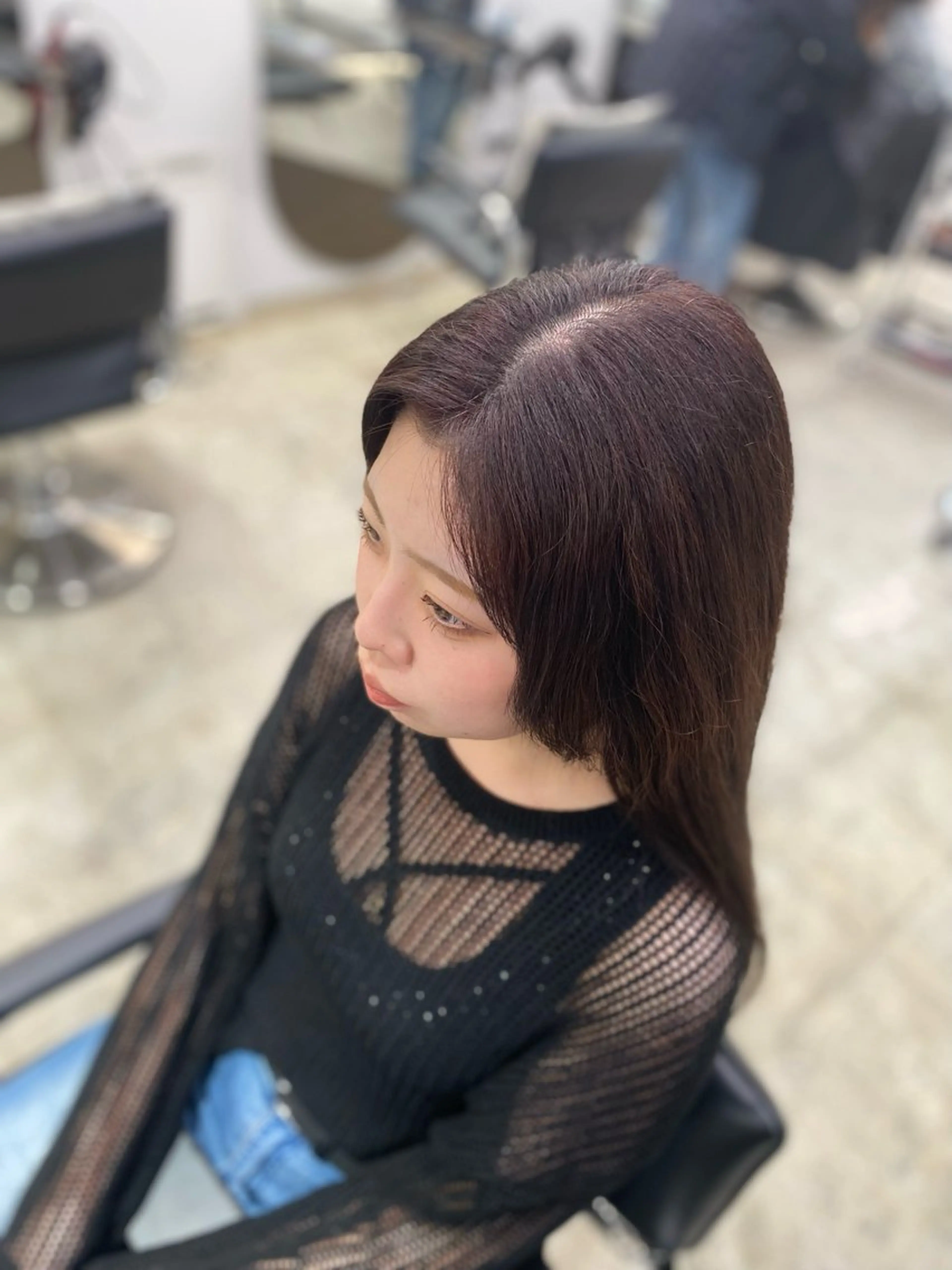 ロング ボブカット/ 尾崎龍聖のヘアスタイル