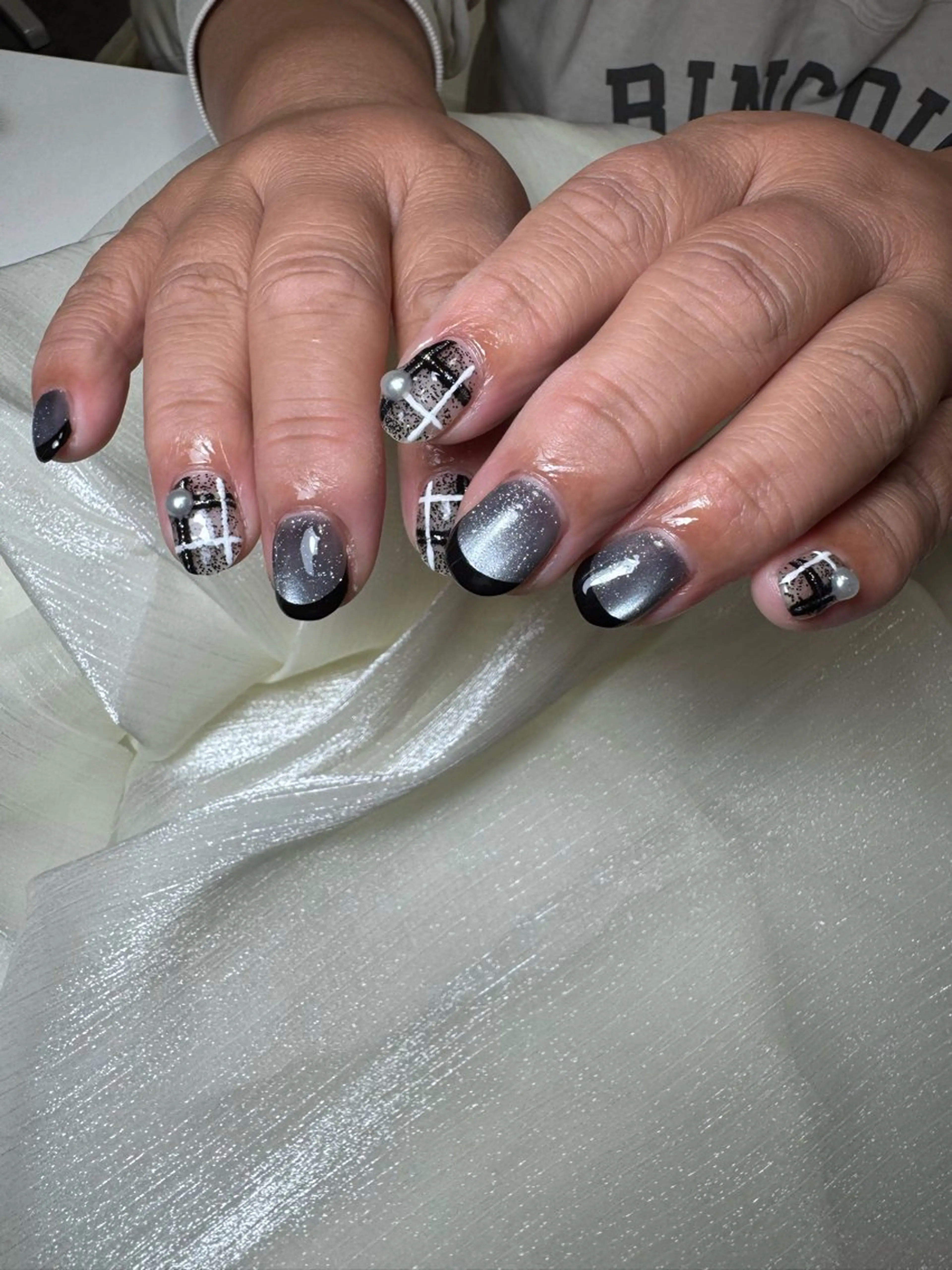 ネイル フラッシュネイル フラッシュマグ 冬ネイル ハンドネイル ハンドケア 立川 紋歌のネイルデザイン