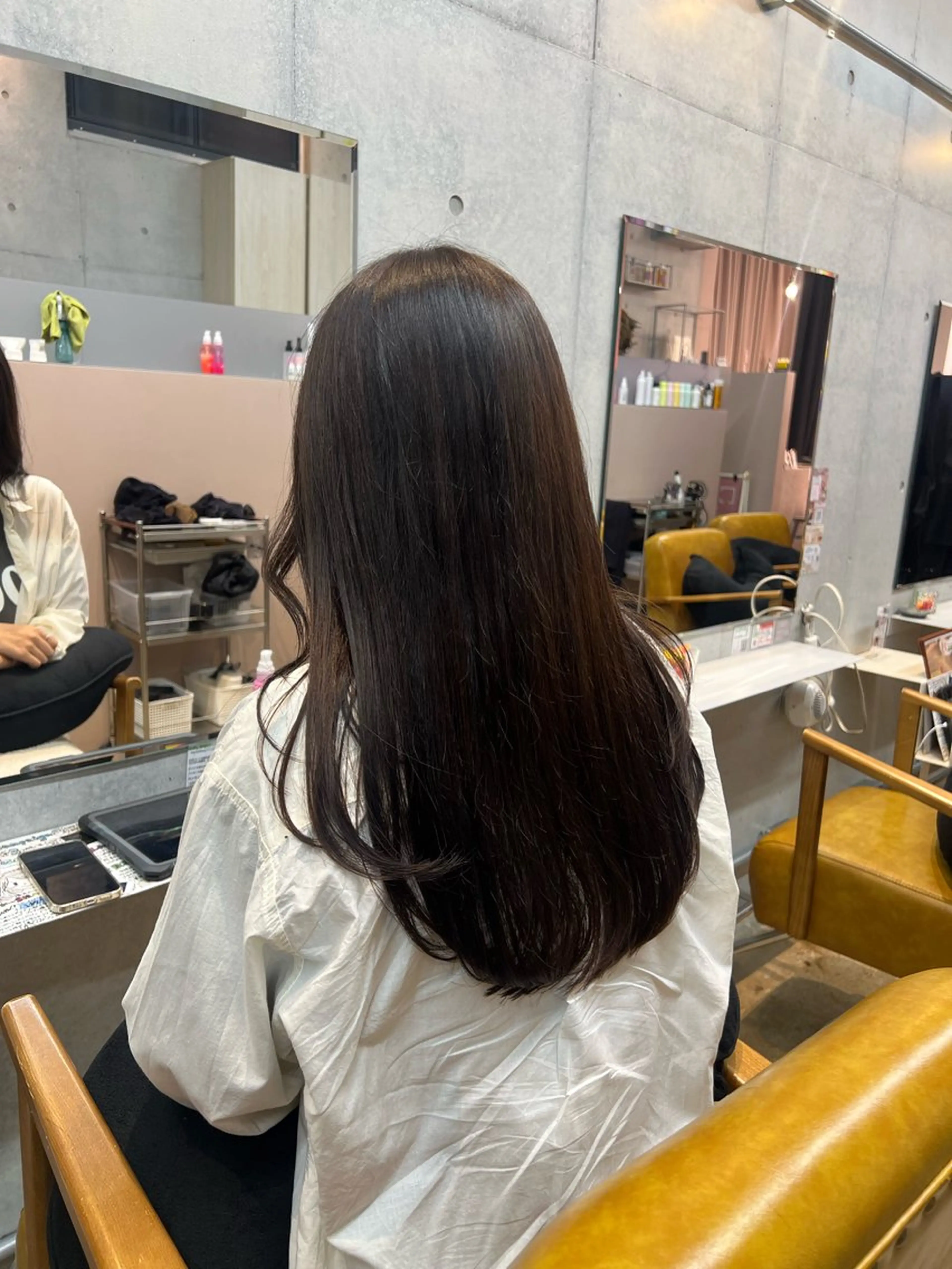 ロング カコ/レイヤーカット ヘアアレンジのヘアスタイル