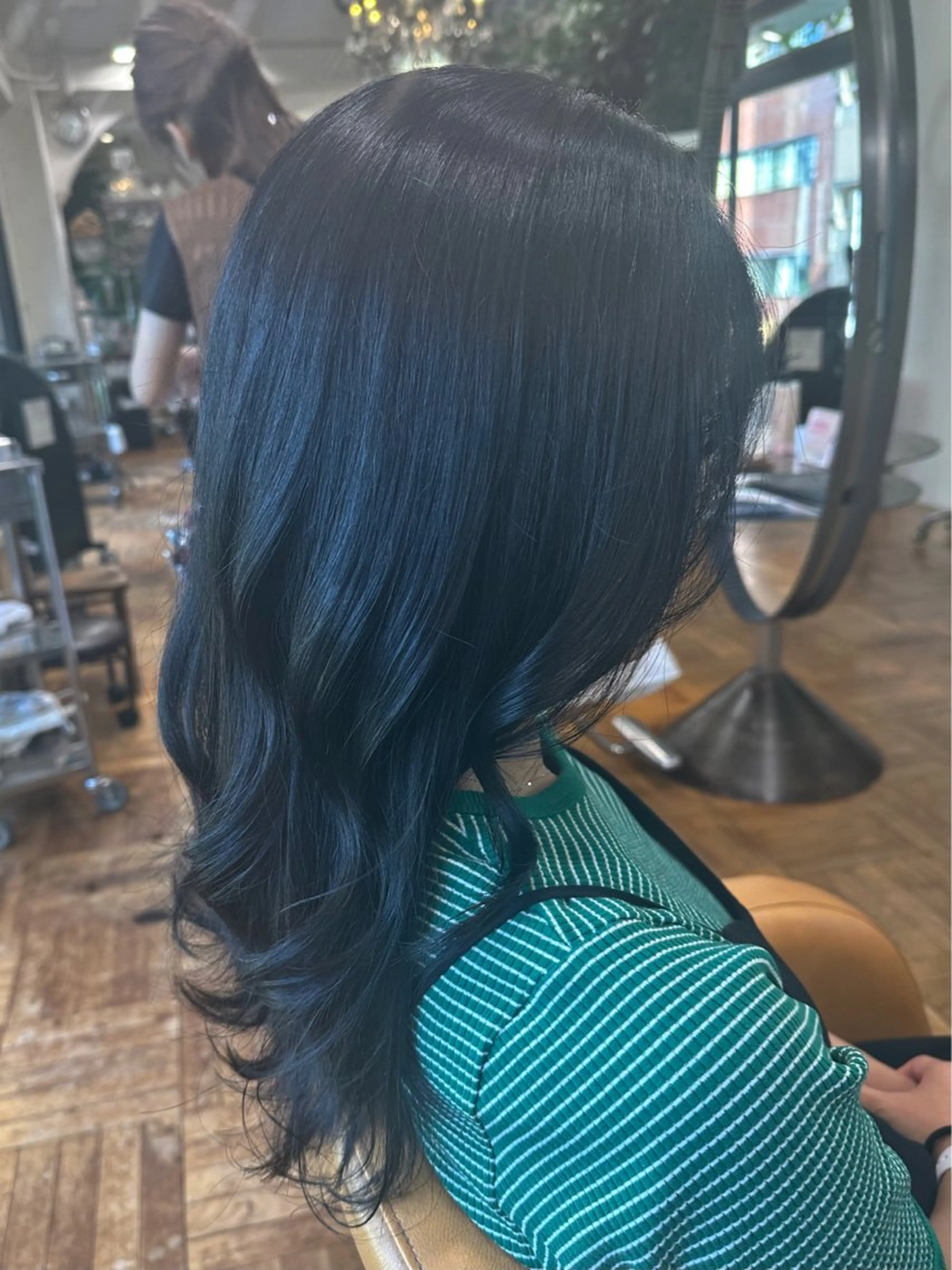 セミロング カット ヘアカラー トリートメント オブヘア所属・銀座／透明感カラー るかのヘアスタイル