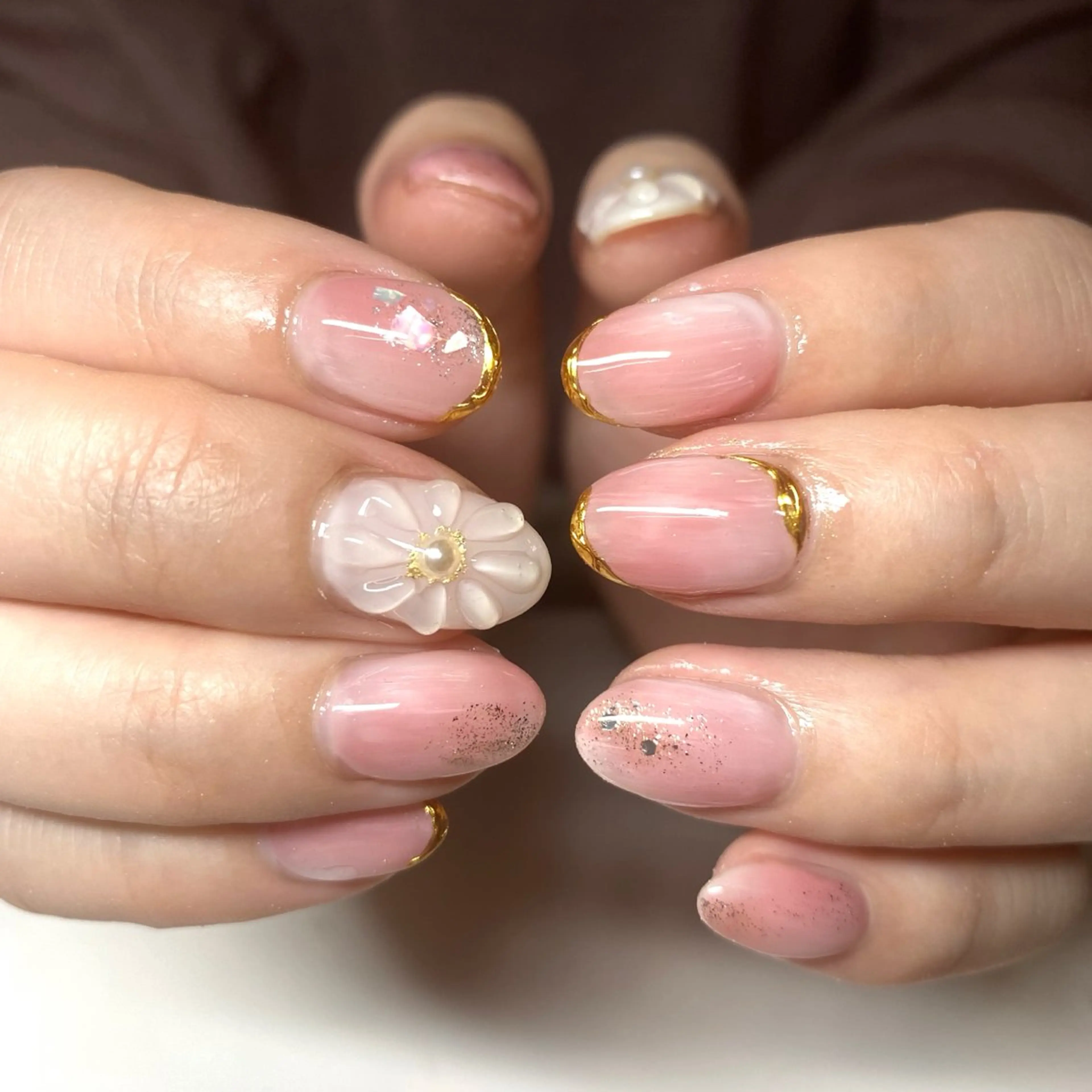 ネイル フラワーネイル 春ネイル ハンドネイル Nails VINATIのネイルデザイン