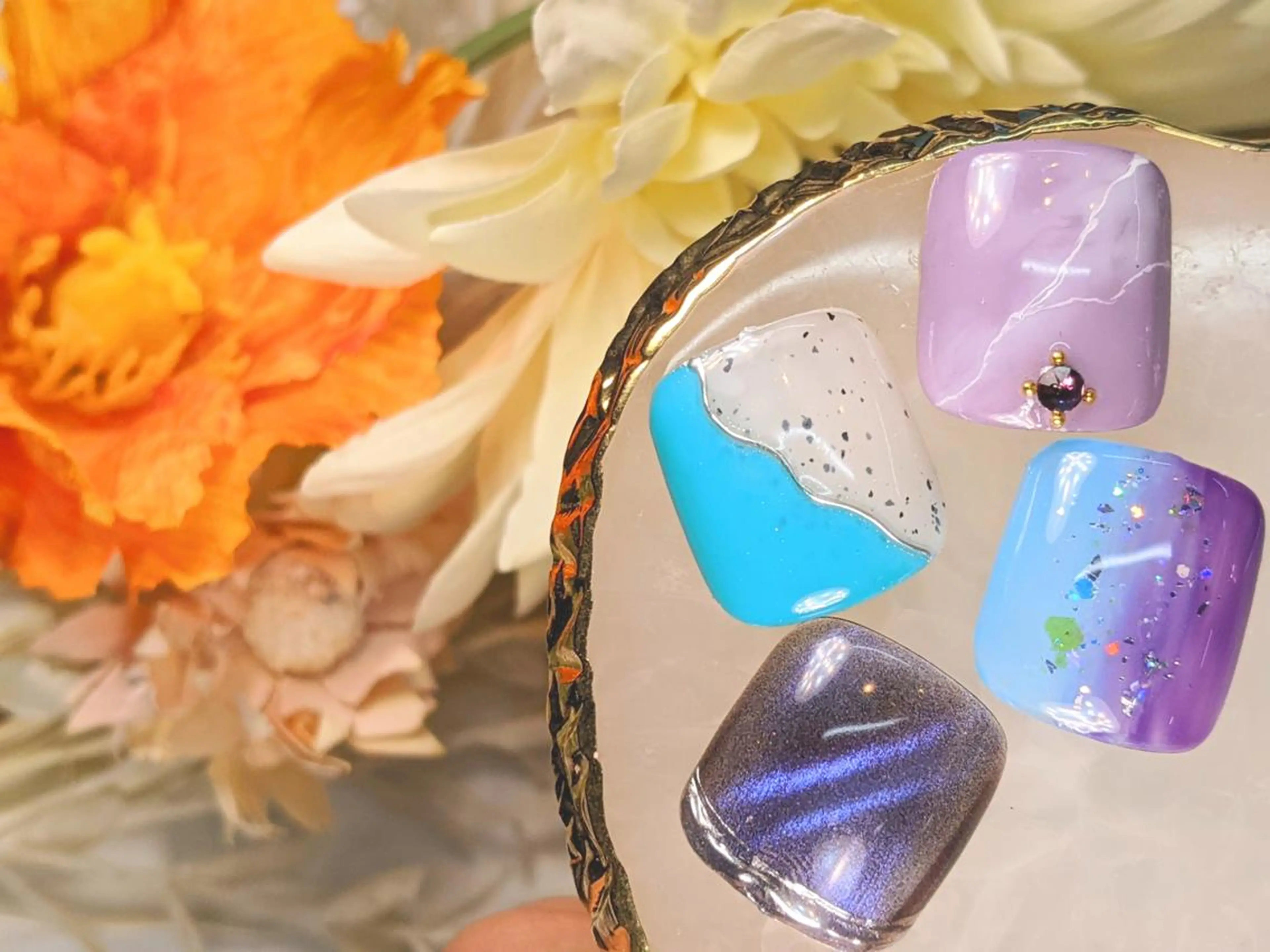 ネイル アートネイル フットネイル フットネイル Bianca川越店 🌸Satoのネイルデザイン