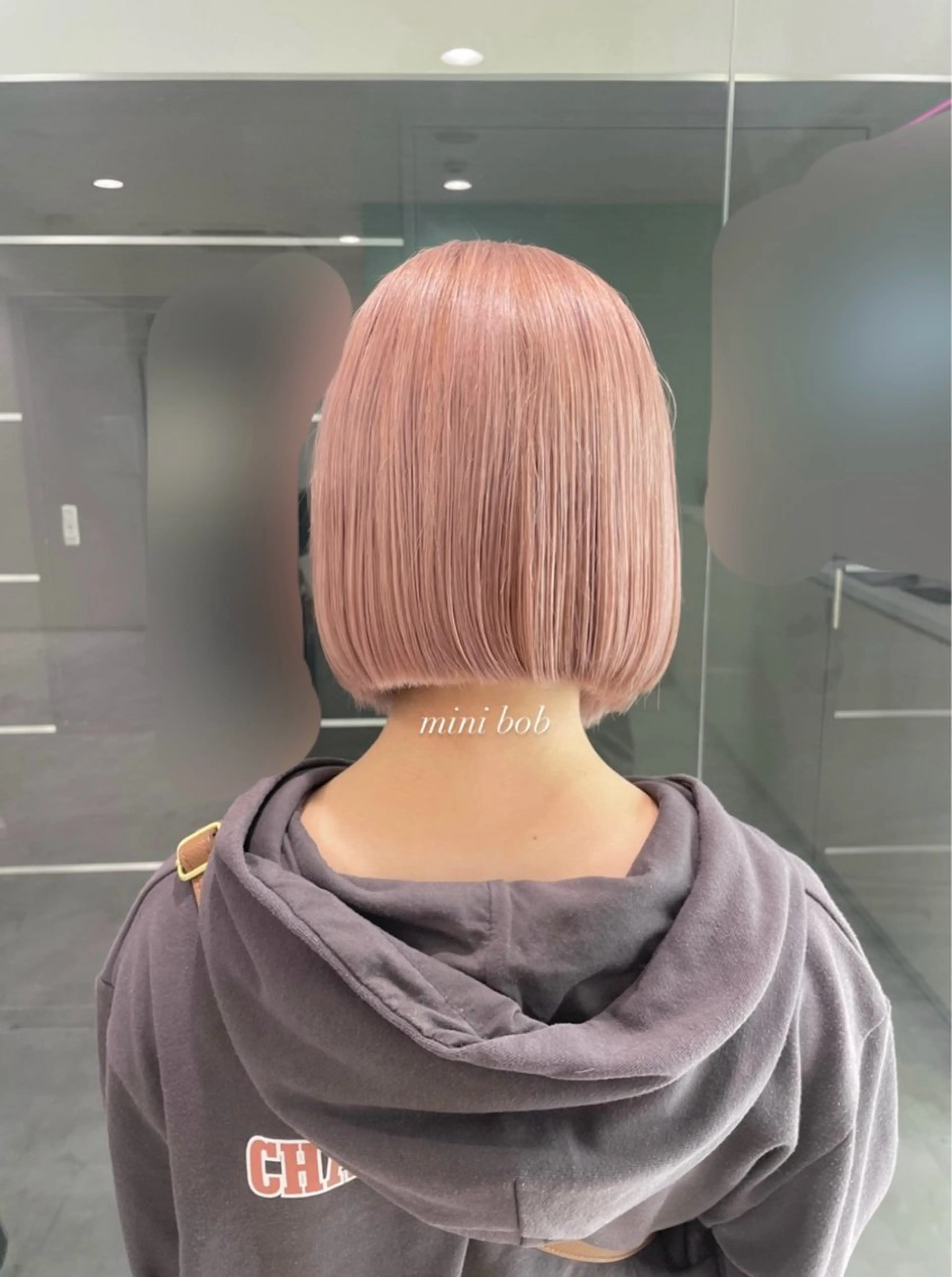 ショート カラー ブリーチ ハイトーンカラー ボブ カット ヘアカラー ヘッドスパ ブリーチカラー/似合 せ🎀amika🎀のヘアスタイル