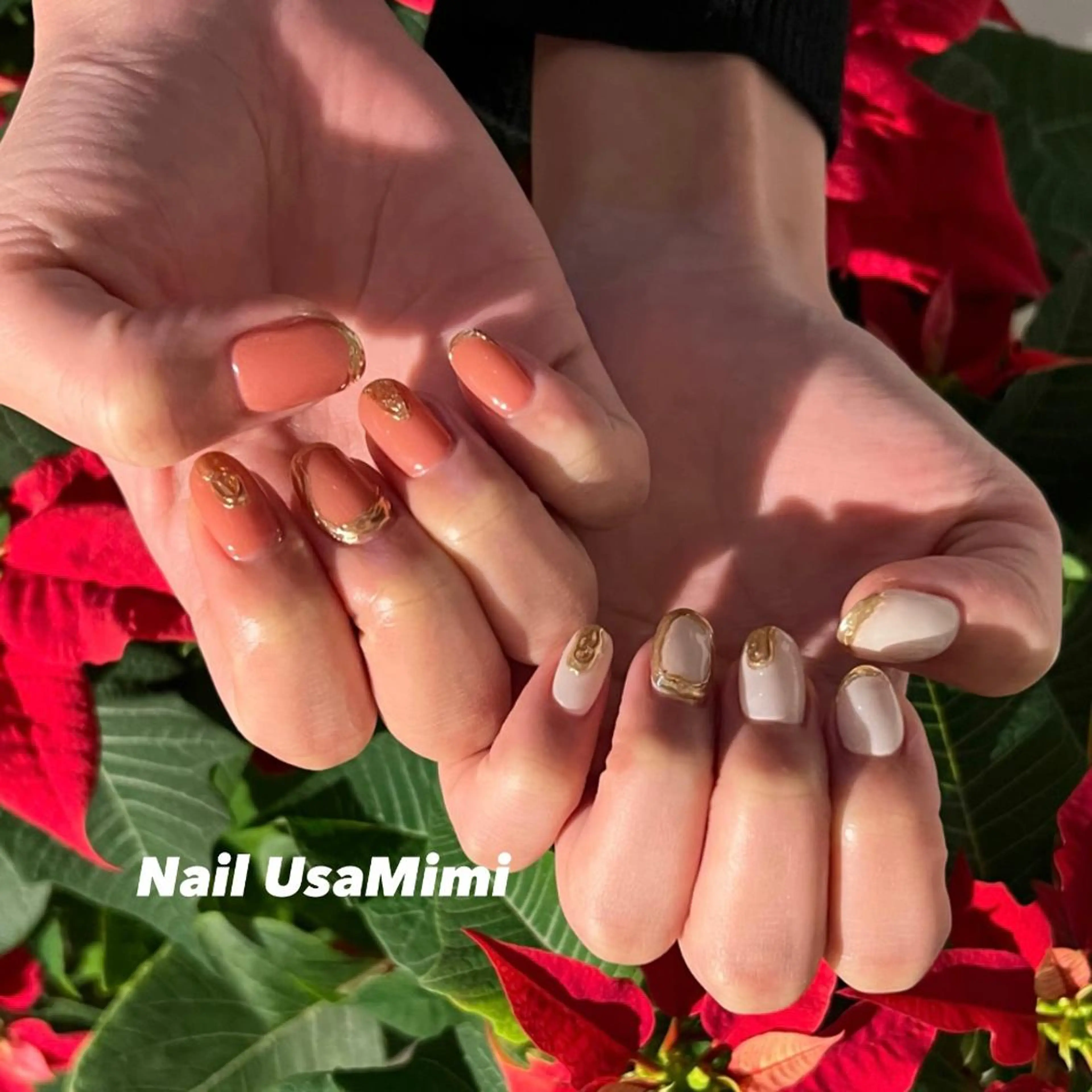 ネイル フットネイル ジェルネイル マグネットネイル 持ち込み ニュアンスネイル 本町ネイルNail UsaMimiのネイルデザイン