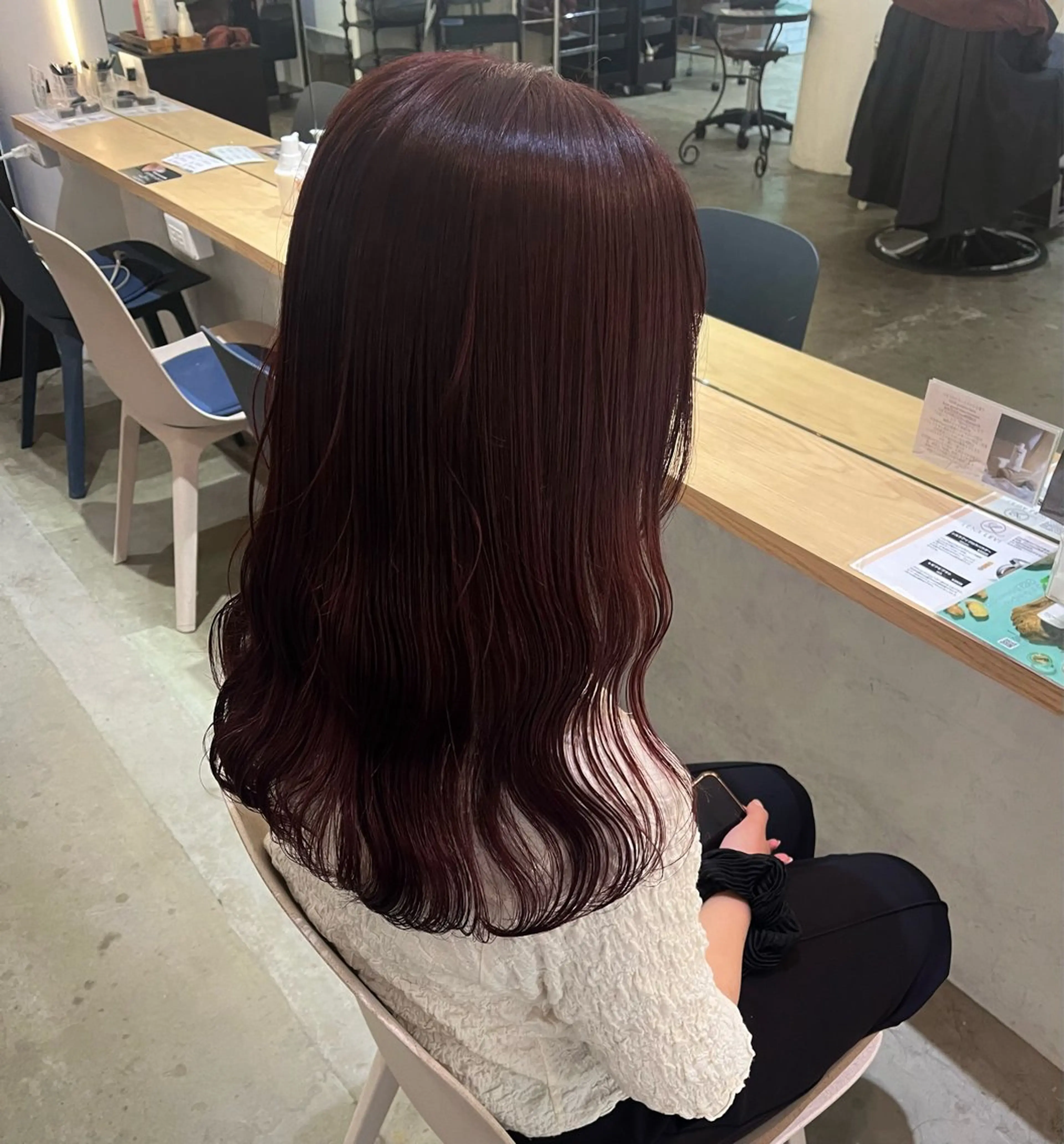 セミロング カラー カット ヘアカラー トリートメント 暖色/まろベージュ/ シカタユウカのヘアスタイル