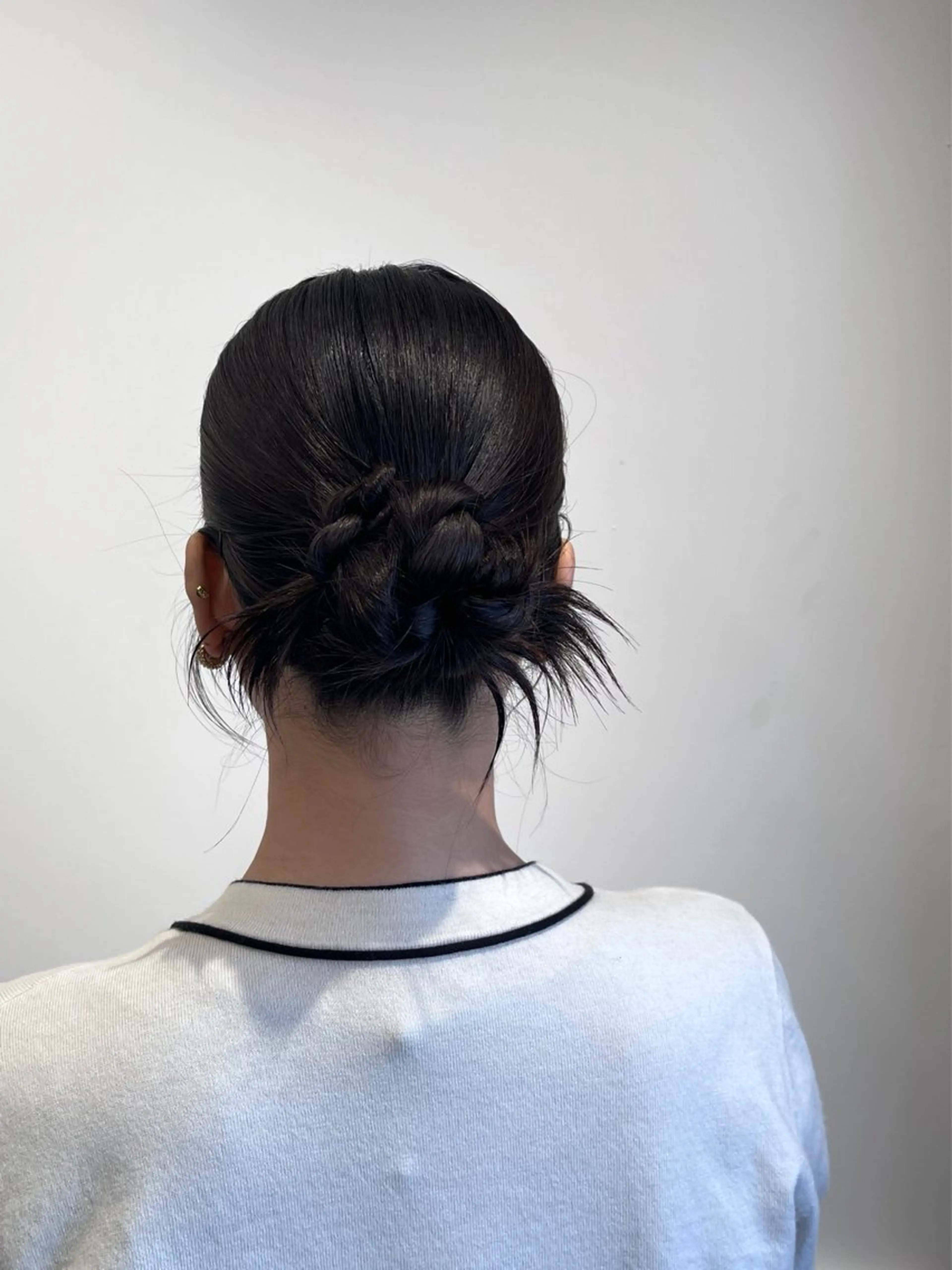 ミディアム ヘアアレンジ ヘアセット newi 天王寺 🪐airiのヘアスタイル